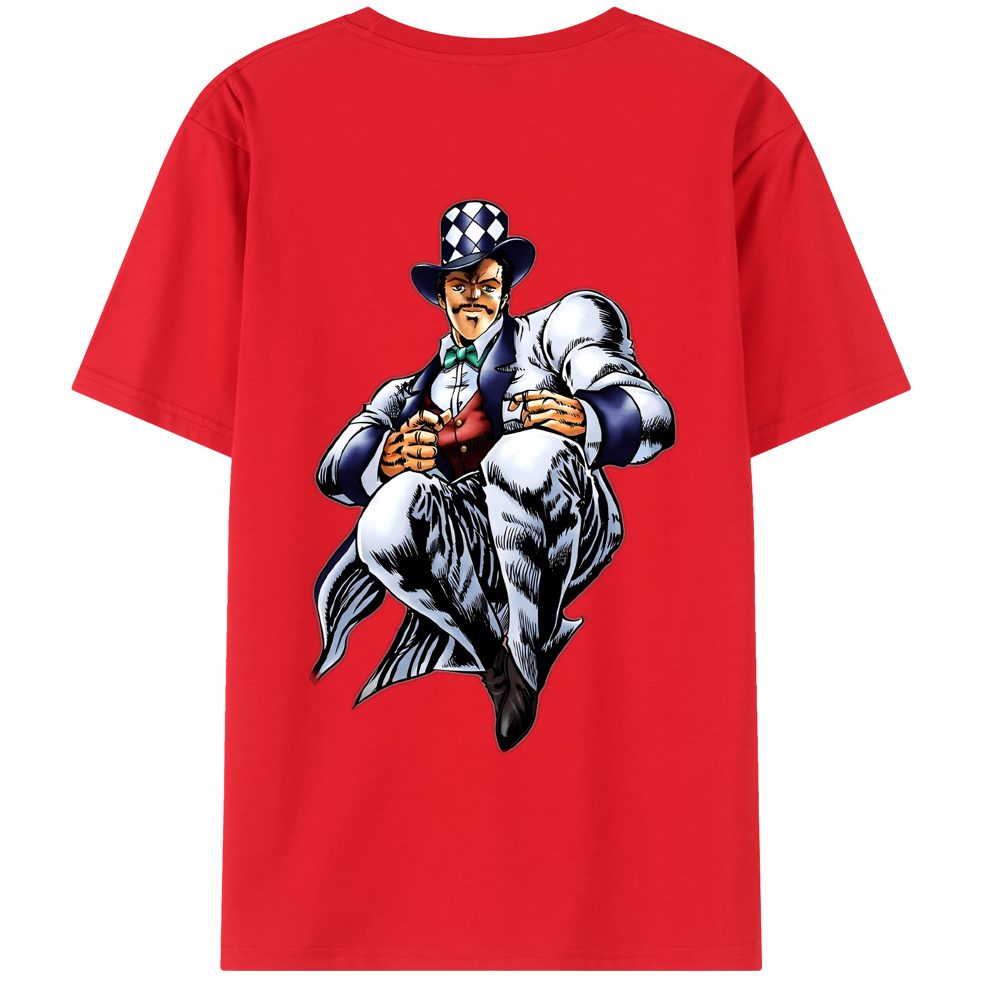 （画像用） ジョジョの奇妙な冒険 ウィル?アントニオ?ツェペリ JoJo's Bizarre Adventure Will Anthonio Zeppeli レディース半袖Tシャツ(バックプリント)
