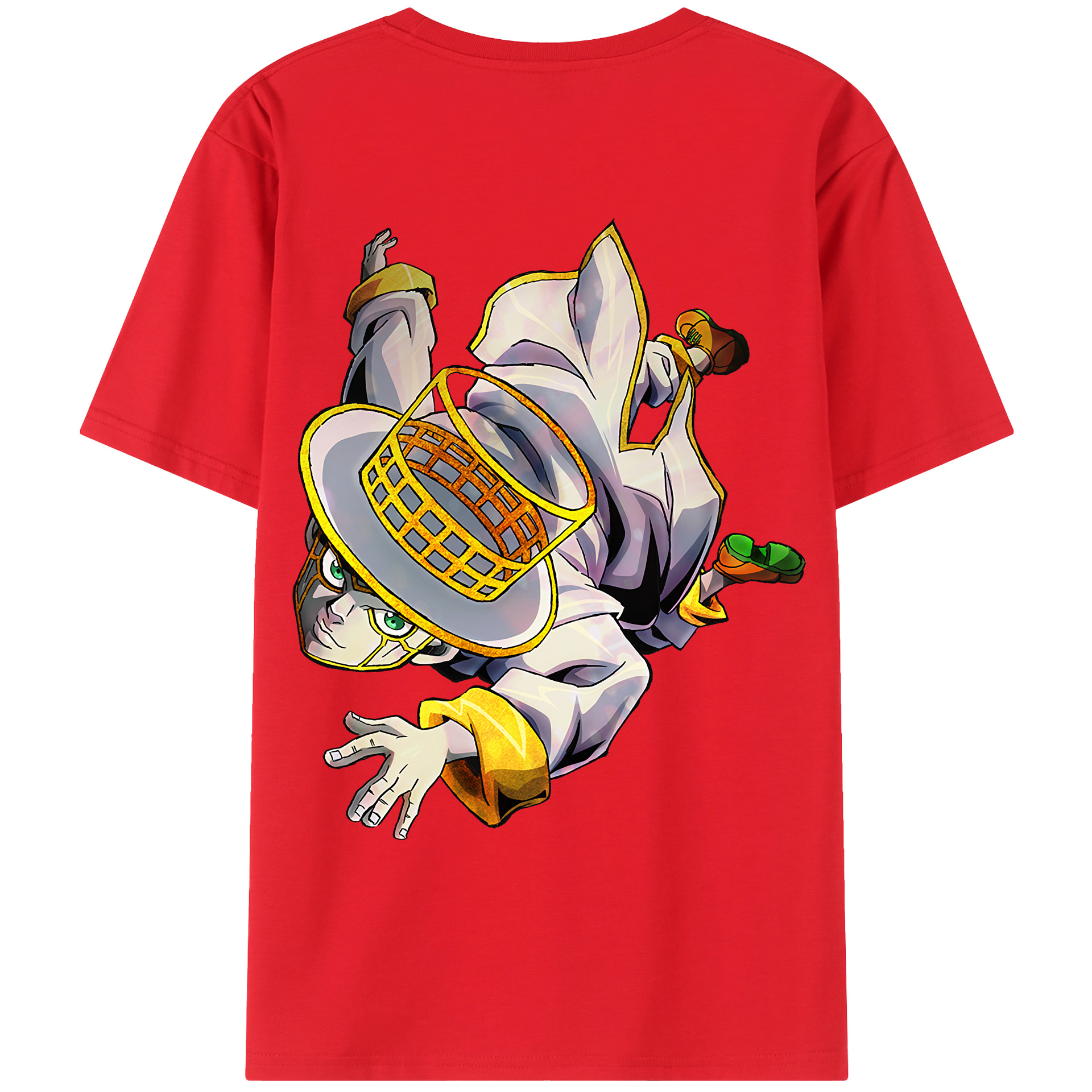 （画像用） ジョジョの奇妙な冒険 岸辺 露伴（きしべ ろはん） JoJo's Bizarre Adventure Rohan Kishibe レディース半袖Tシャツ(バックプリント)