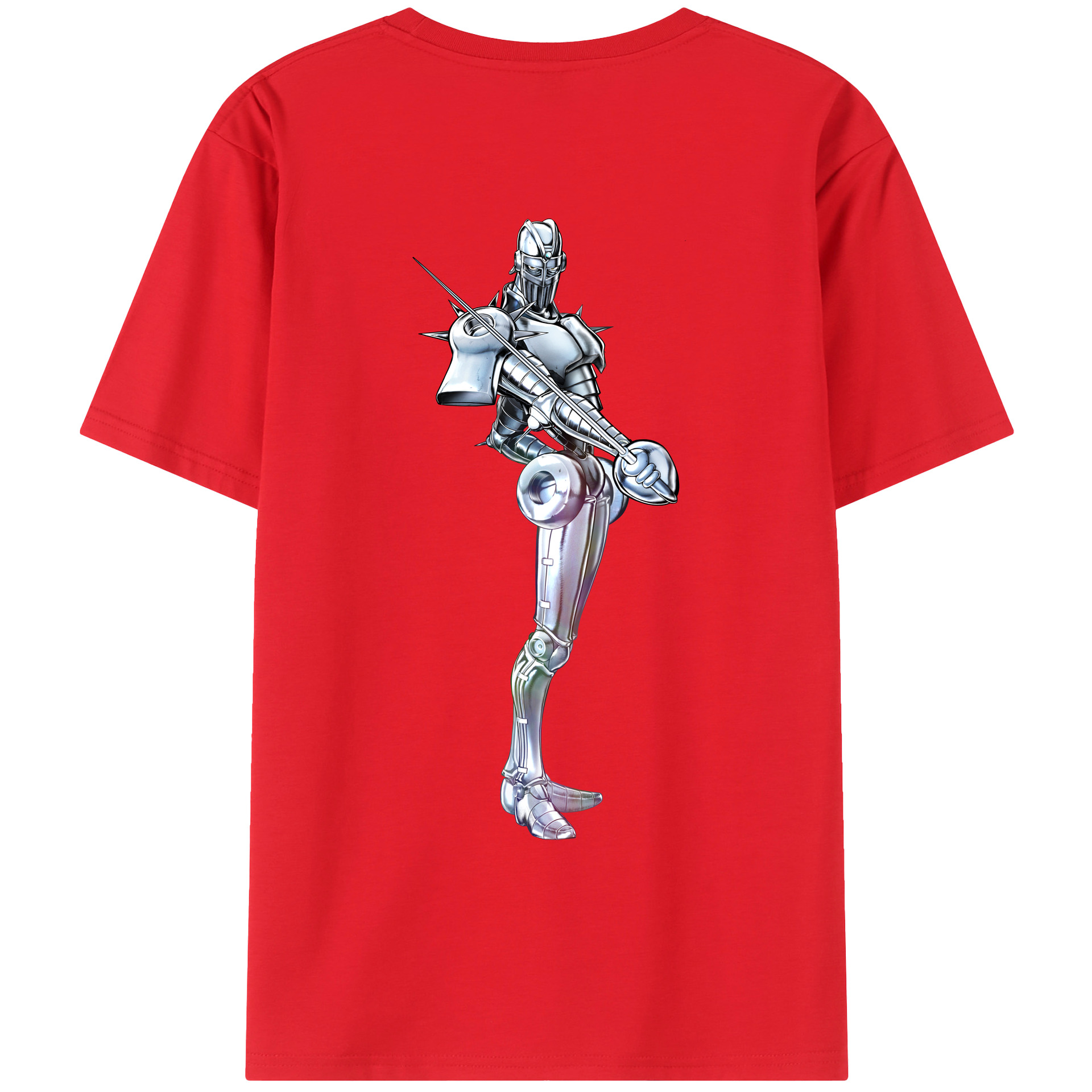 （画像用） ジョジョの奇妙な冒険 ジャン＝ピエール?ポルナレフ JoJo's Bizarre Adventure Jan Pierre Polnareff レディース半袖Tシャツ(バックプリント)
