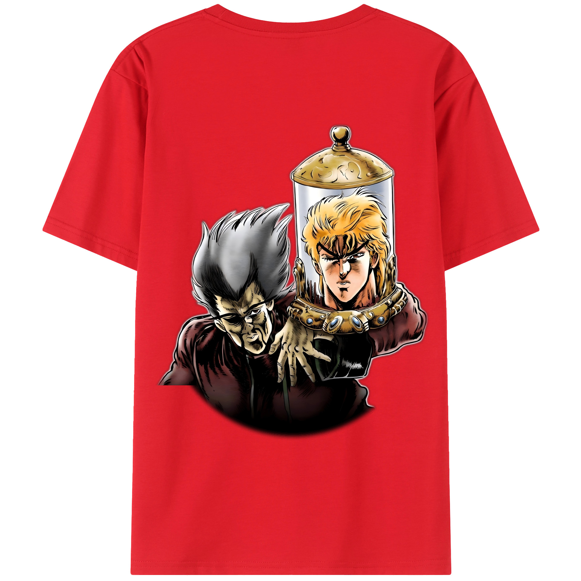 （画像用） ジョジョの奇妙な冒険 ディオ?ブランドー JoJo's Bizarre Adventure Dio Brando レディース半袖Tシャツ(バックプリント)