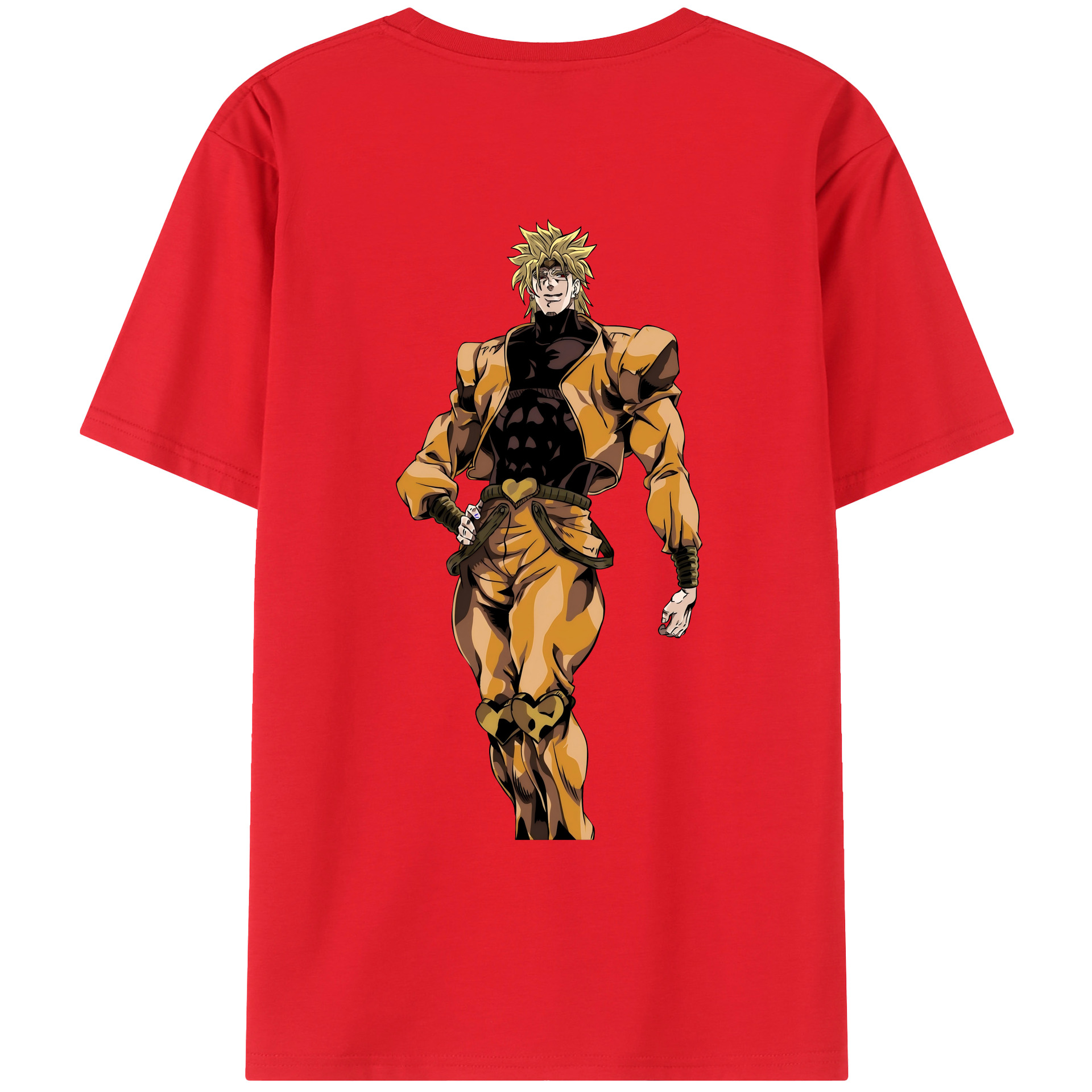 （画像用） ジョジョの奇妙な冒険 ディオ?ブランドー JoJo's Bizarre Adventure Dio Brando レディース半袖Tシャツ(バックプリント)