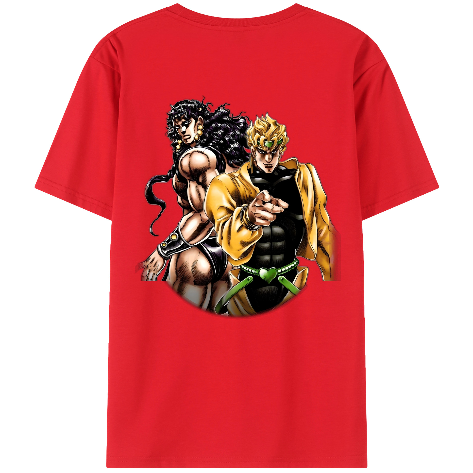 （画像用） ジョジョの奇妙な冒険 ディオ?ブランドー JoJo's Bizarre Adventure Dio Brando レディース半袖Tシャツ(バックプリント)