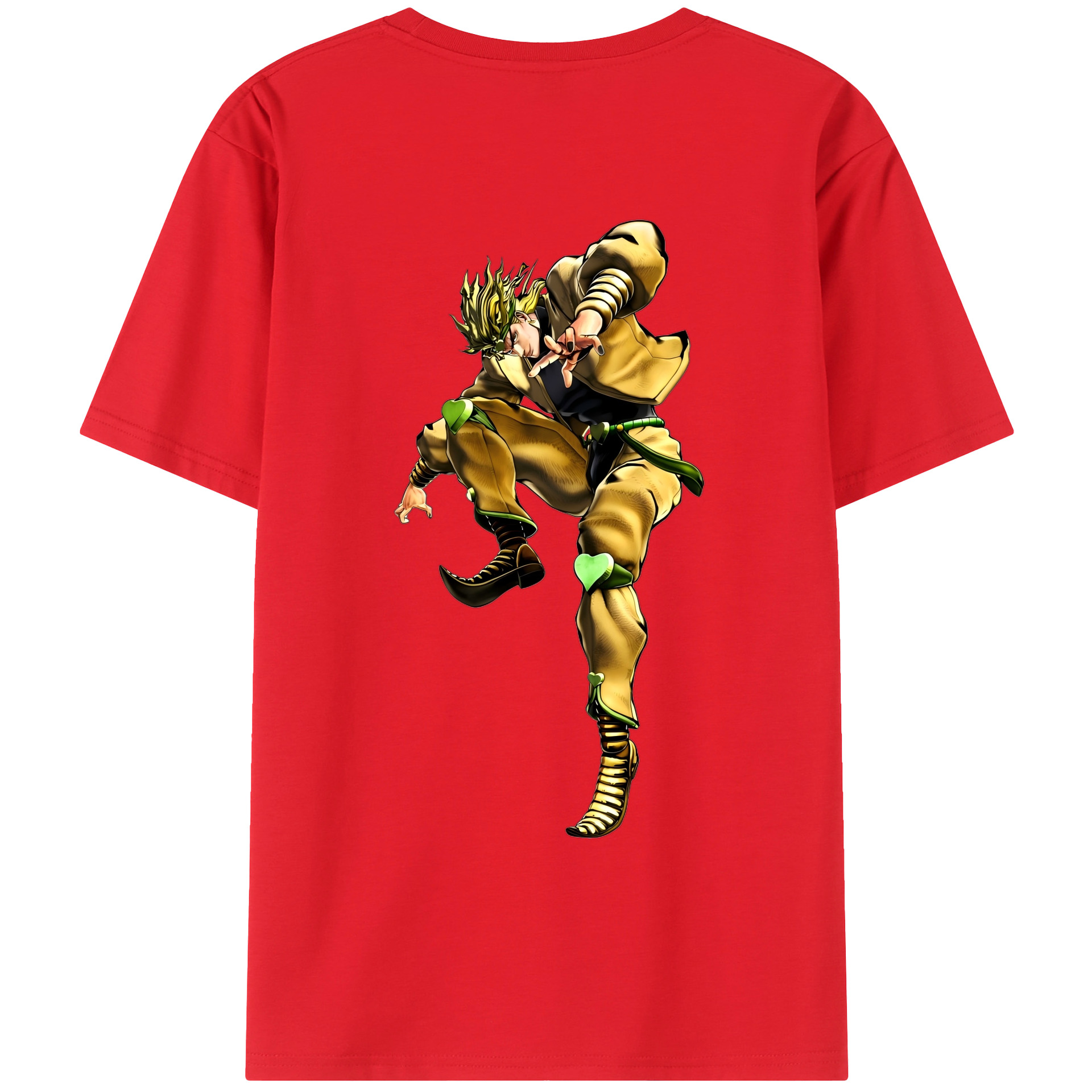 （画像用） ジョジョの奇妙な冒険 ディオ?ブランドー JoJo's Bizarre Adventure Dio Brando レディース半袖Tシャツ(バックプリント)