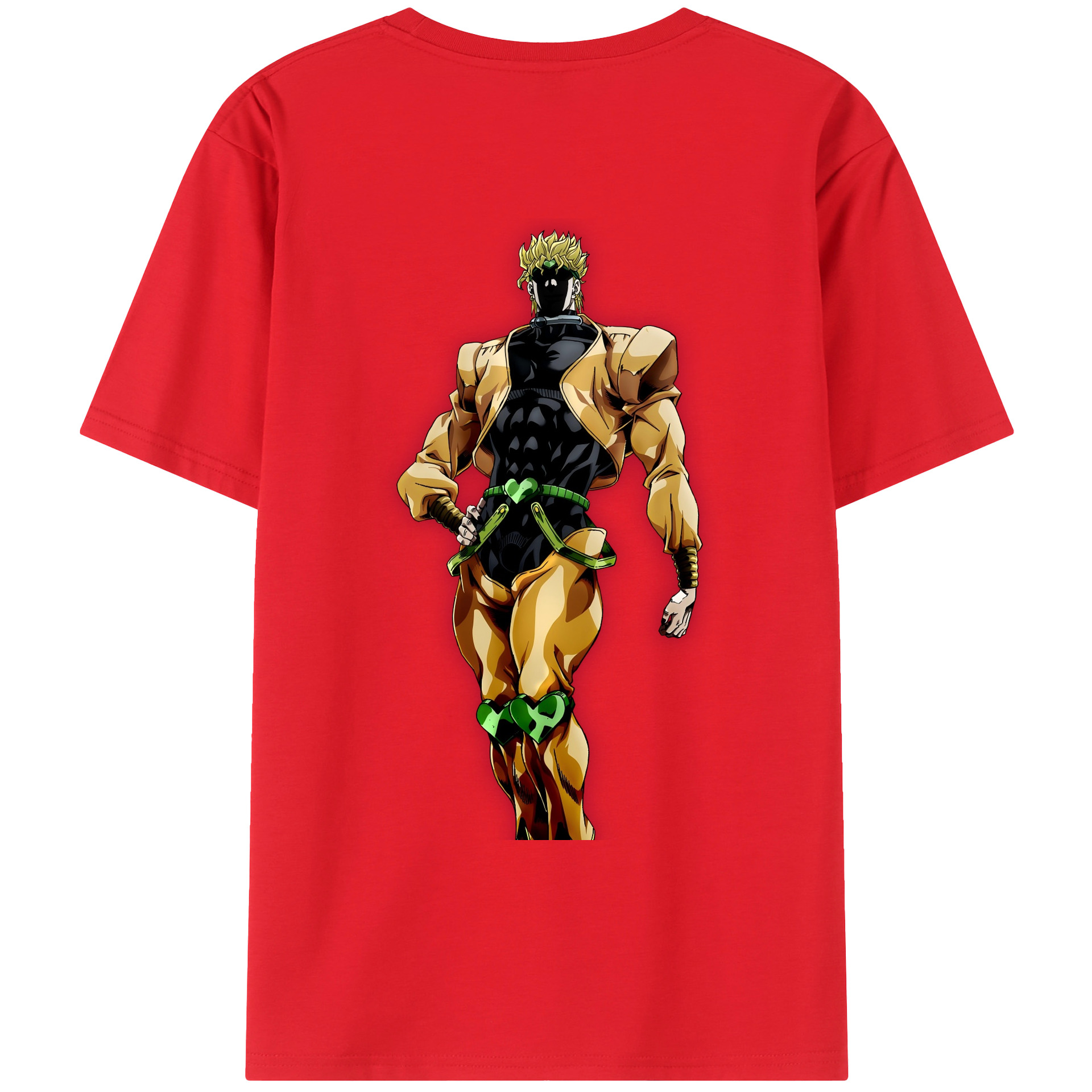 （画像用） ジョジョの奇妙な冒険 ディオ?ブランドー JoJo's Bizarre Adventure Dio Brando レディース半袖Tシャツ(バックプリント)