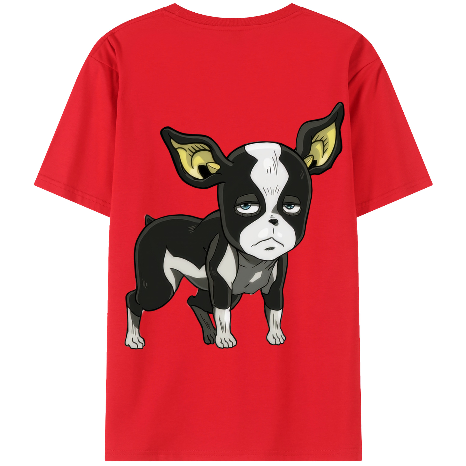 （画像用） ジョジョの奇妙な冒険 イギー JoJo's Bizarre Adventure Iggy レディース半袖Tシャツ(バックプリント)