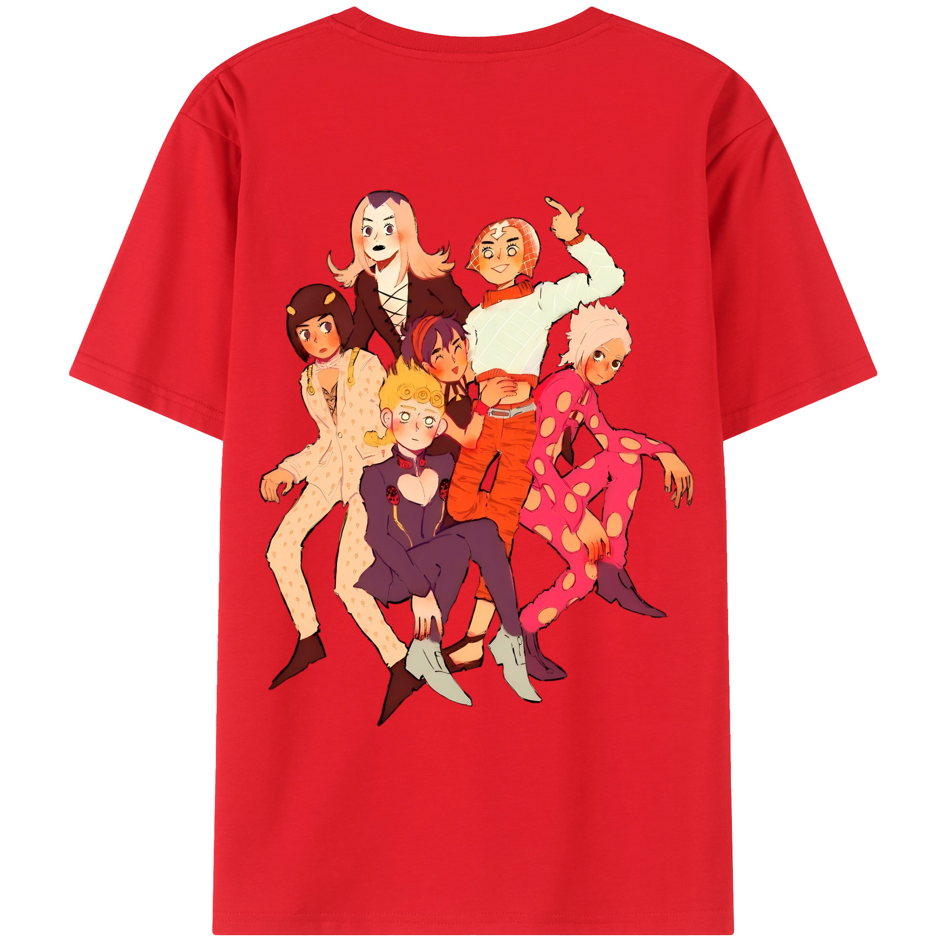 （画像用） ジョジョの奇妙な冒険 JoJo's Bizarre Adventure レディース半袖Tシャツ(バックプリント)