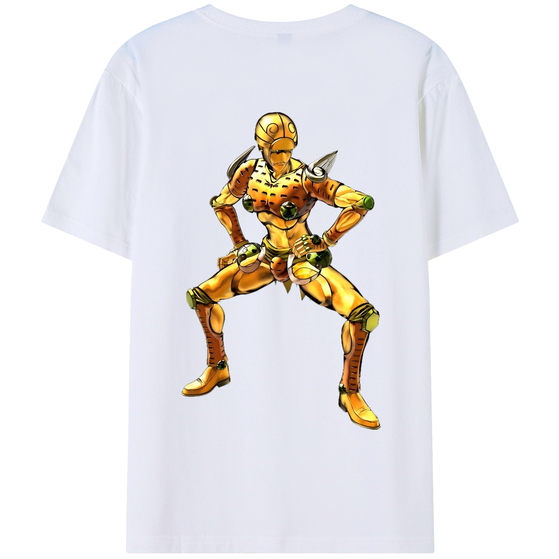 （画像用） ジョジョの奇妙な冒険 ジョルノ?ジョバァーナ JoJo's Bizarre Adventure Giorno Giovanna レディース半袖Tシャツ(バックプリント)