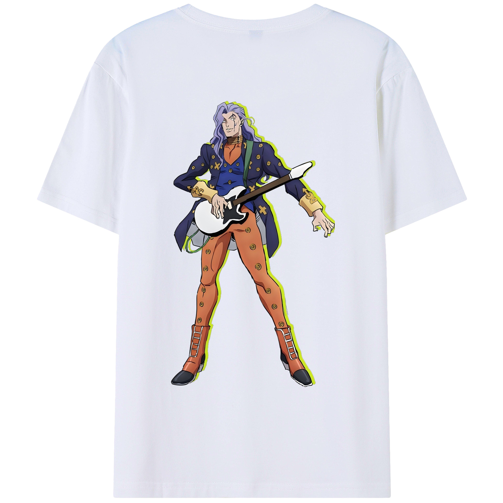 （画像用） ジョジョの奇妙な冒険 おといし あきら JoJo's Bizarre Adventure Akira Otoishi レディース半袖Tシャツ(バックプリント)