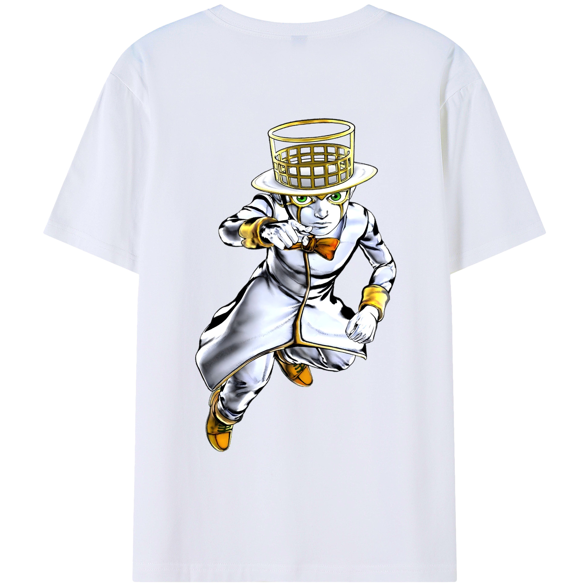 （画像用） ジョジョの奇妙な冒険 岸辺 露伴（きしべ ろはん） JoJo's Bizarre Adventure Rohan Kishibe レディース半袖Tシャツ(バックプリント)