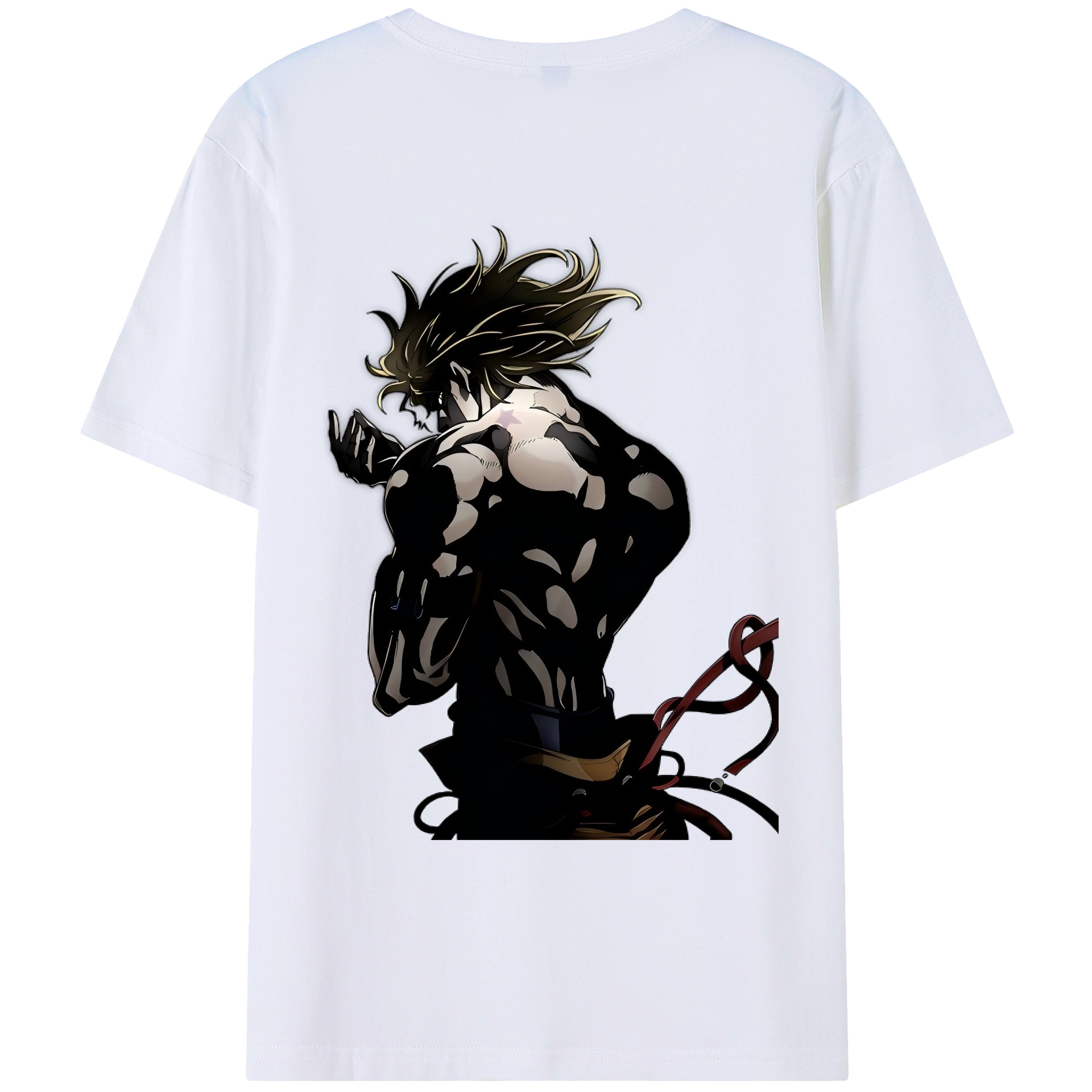 （画像用） ジョジョの奇妙な冒険 ディオ?ブランドー JoJo's Bizarre Adventure Dio Brando レディース半袖Tシャツ(バックプリント)
