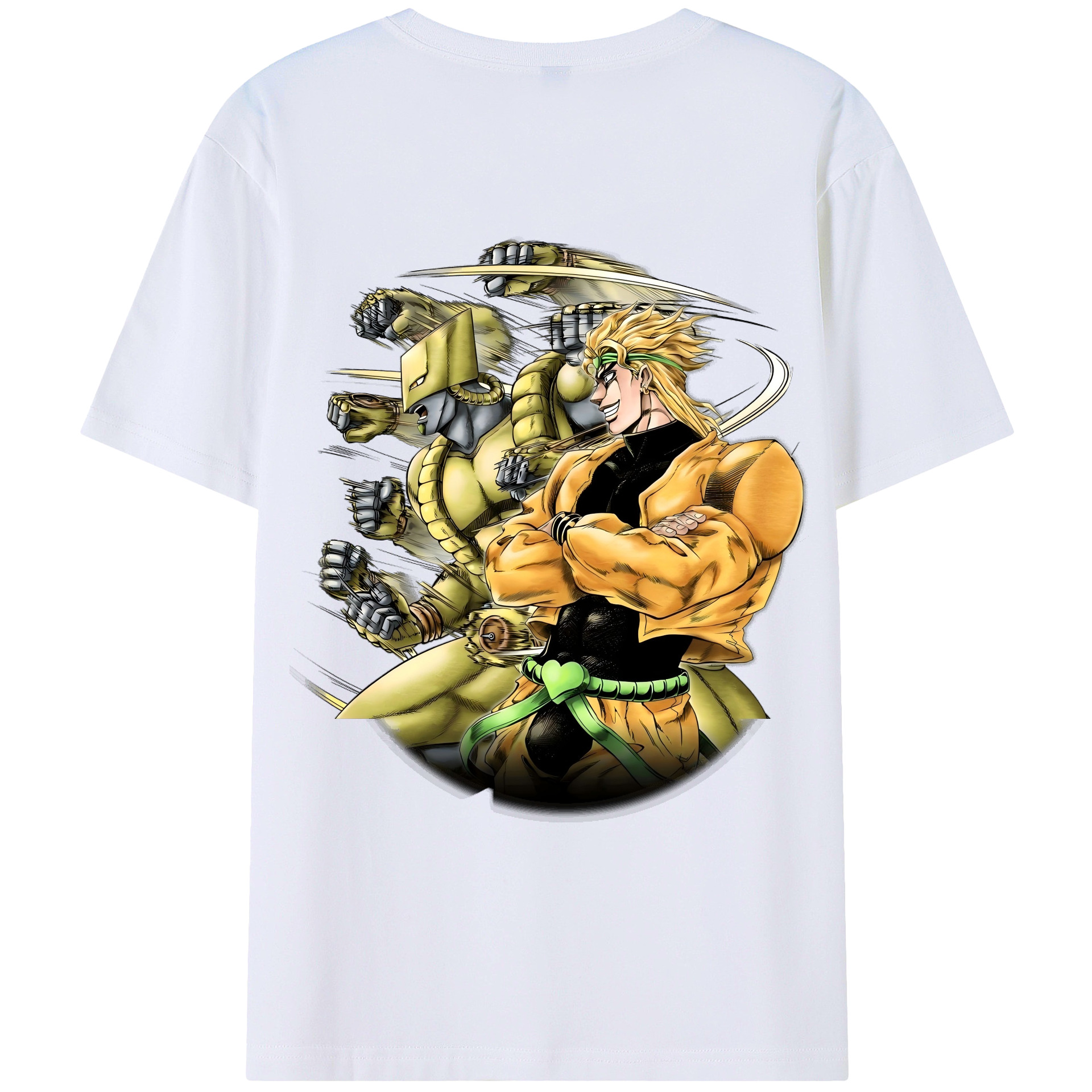 （画像用） ジョジョの奇妙な冒険 ディオ?ブランドー JoJo's Bizarre Adventure Dio Brando レディース半袖Tシャツ(バックプリント)