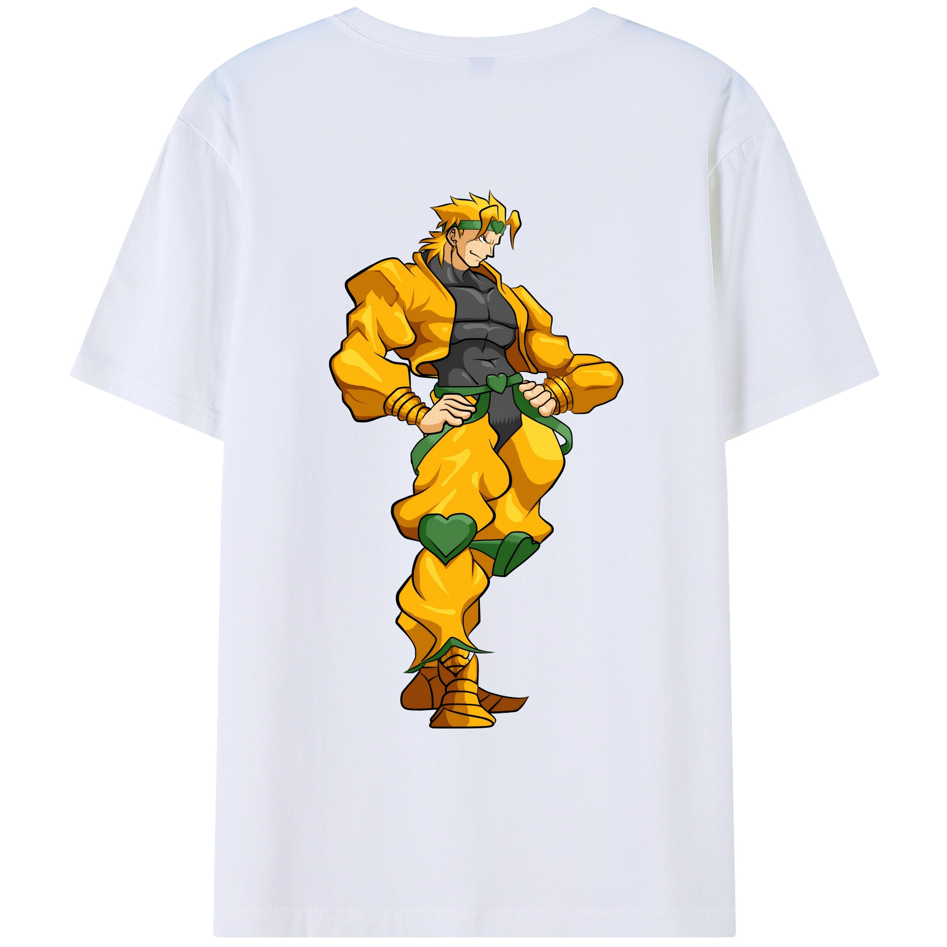 （画像用） ジョジョの奇妙な冒険 ディオ?ブランドー JoJo's Bizarre Adventure Dio Brando レディース半袖Tシャツ(バックプリント)