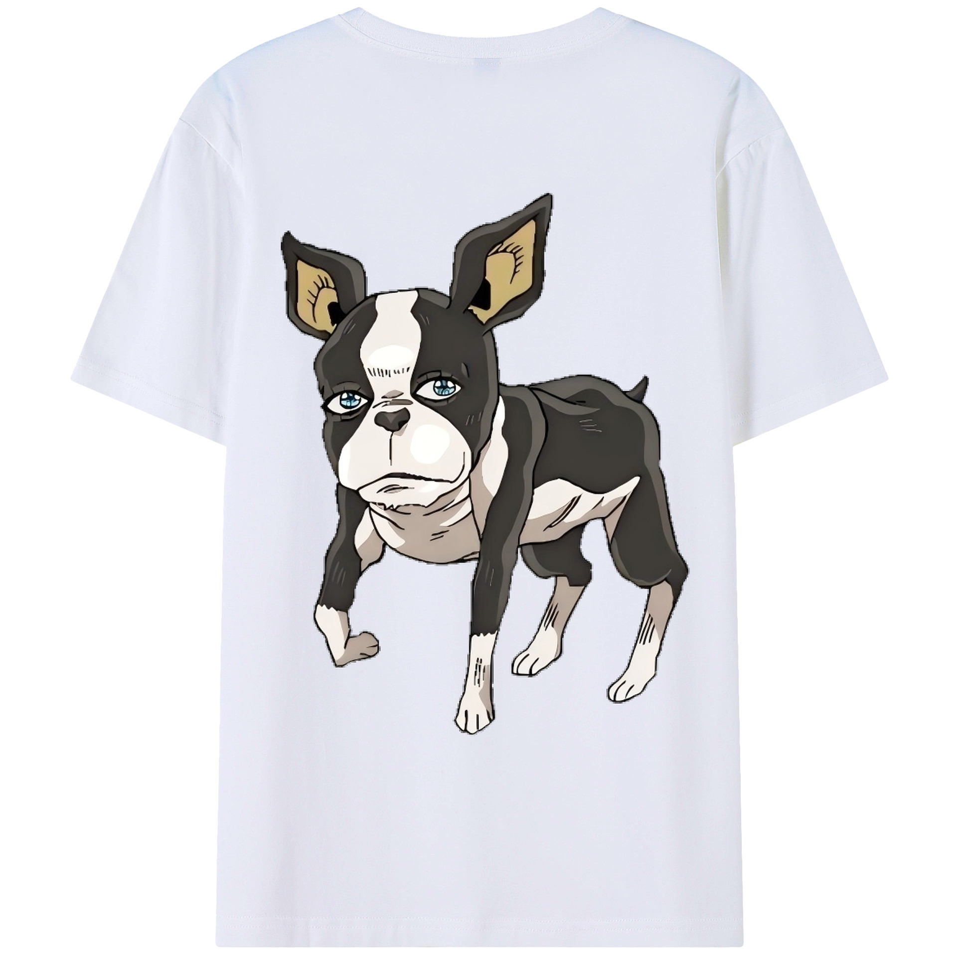（画像用） ジョジョの奇妙な冒険 イギー JoJo's Bizarre Adventure Iggy レディース半袖Tシャツ(バックプリント)