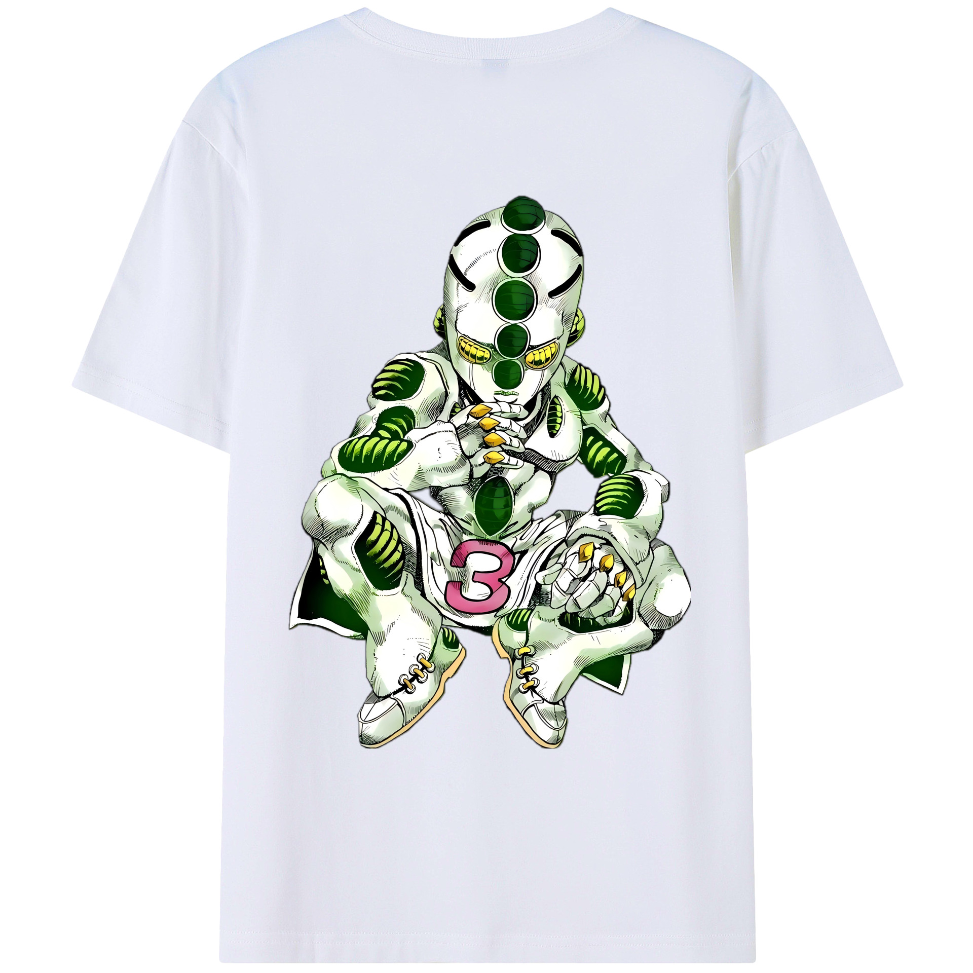 （画像用） ジョジョの奇妙な冒険 広瀨康一 JoJo's Bizarre Adventure Hirose Koichi レディース半袖Tシャツ(バックプリント)
