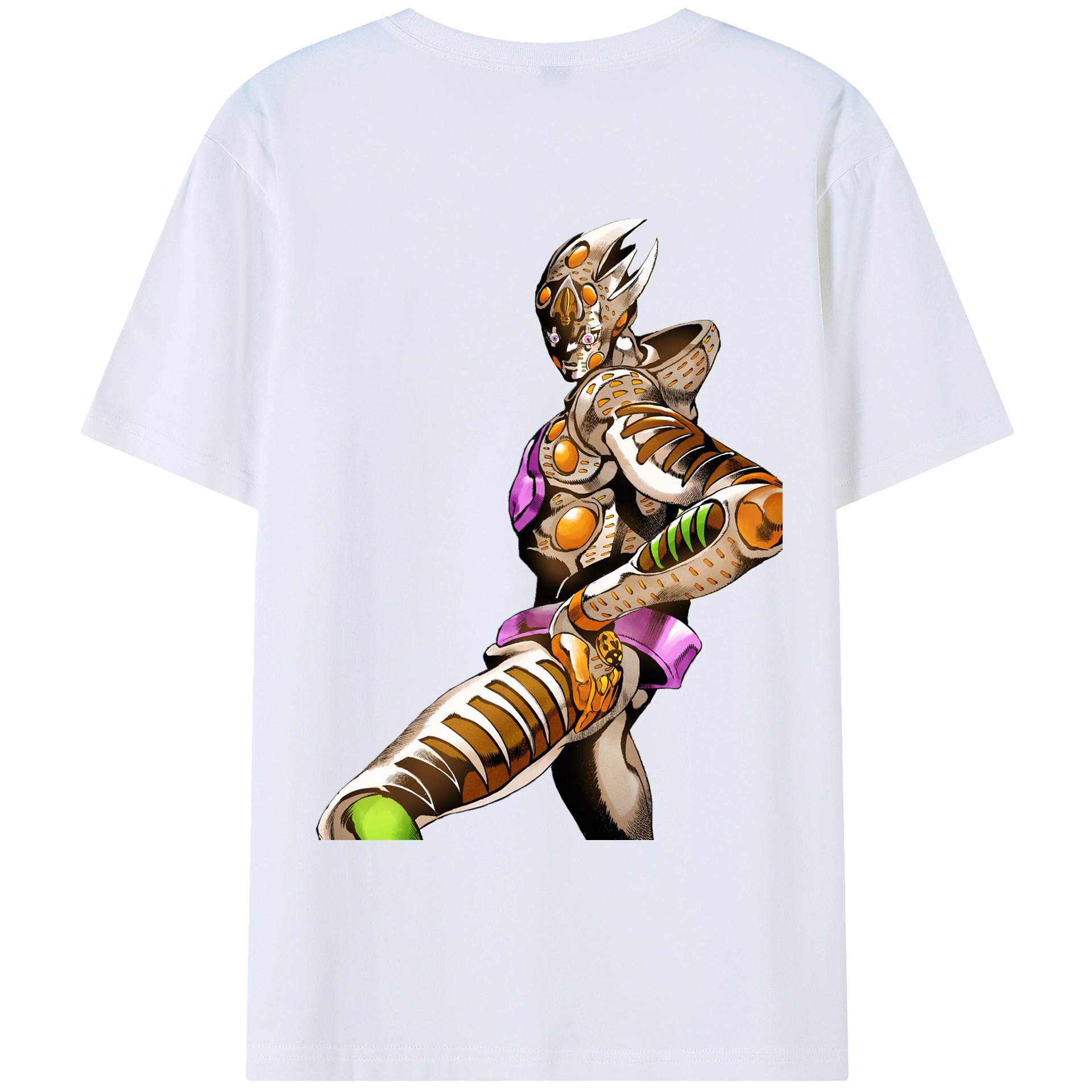 （画像用） ジョジョの奇妙な冒険 ジョルノ?ジョバァーナ JoJo's Bizarre Adventure Giorno Giovanna レディース半袖Tシャツ(バックプリント)