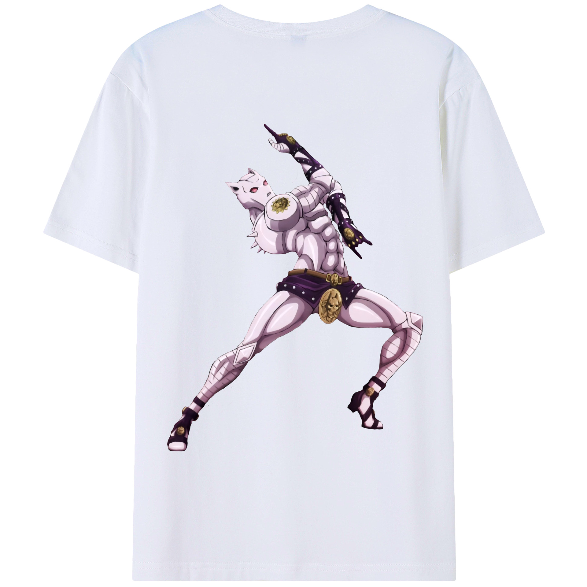 （画像用） ジョジョの奇妙な冒険 きら よしかげ JoJo's Bizarre Adventure Kira Yoshikage レディース半袖Tシャツ(バックプリント)