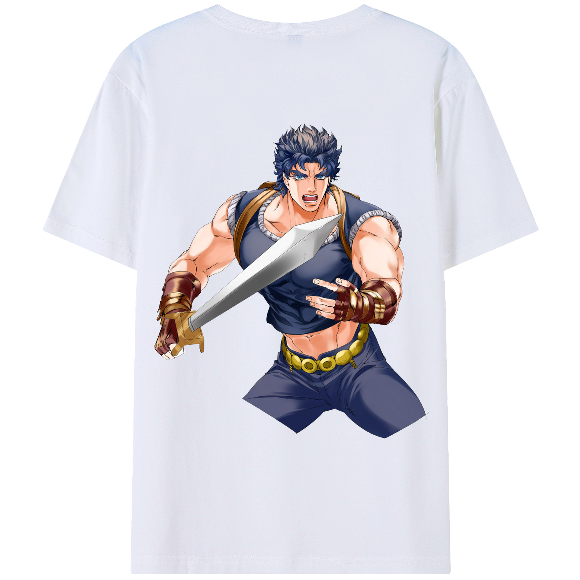 （画像用） ジョジョの奇妙な冒険 /ジョナサン?ジョースター JoJo's Bizarre Adventure Jonathan Joestar レディース半袖Tシャツ(バックプリント)