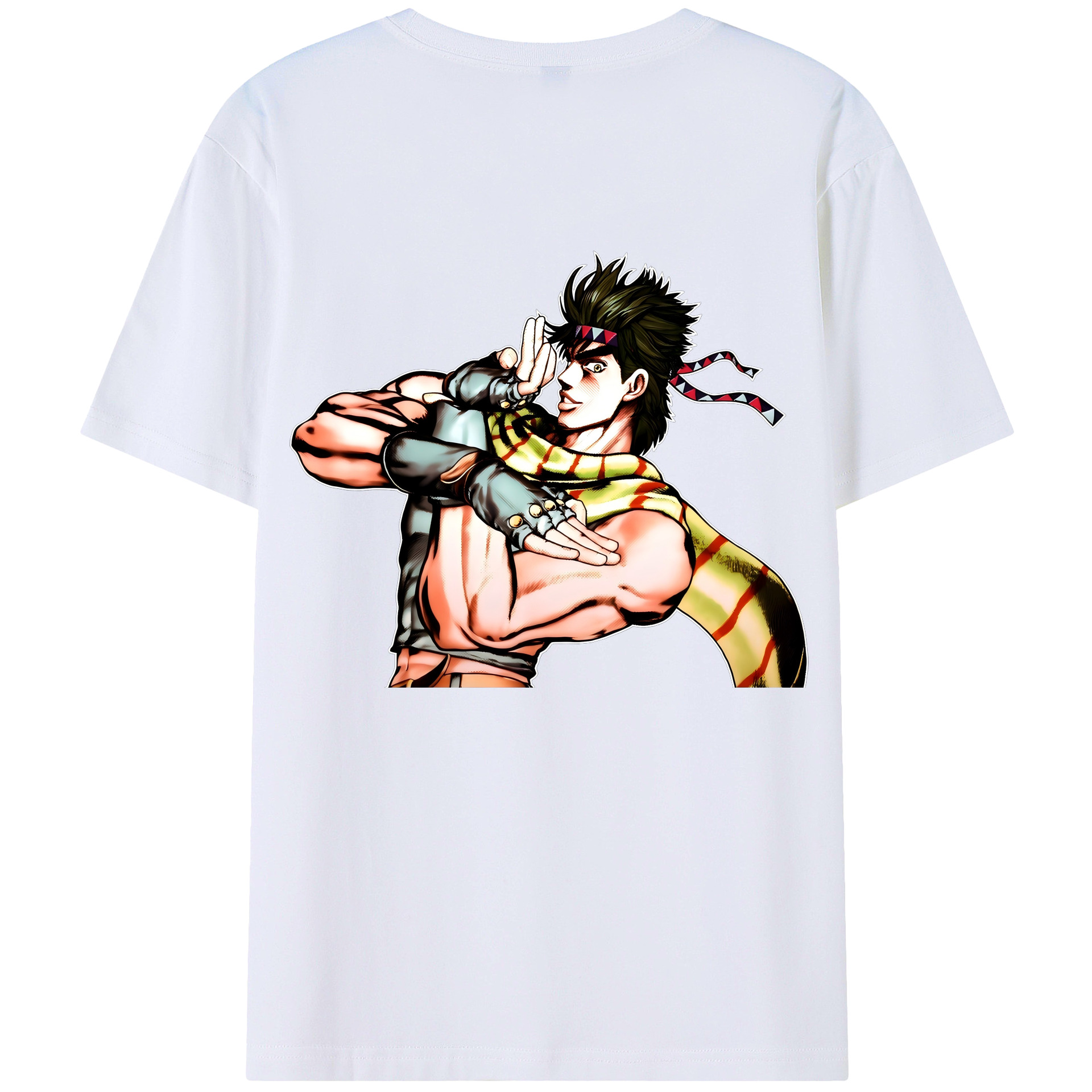 （画像用） ジョジョの奇妙な冒険 ジョセフ?ジョースター JoJo's Bizarre Adventure Joseph Joestar レディース半袖Tシャツ(バックプリント)