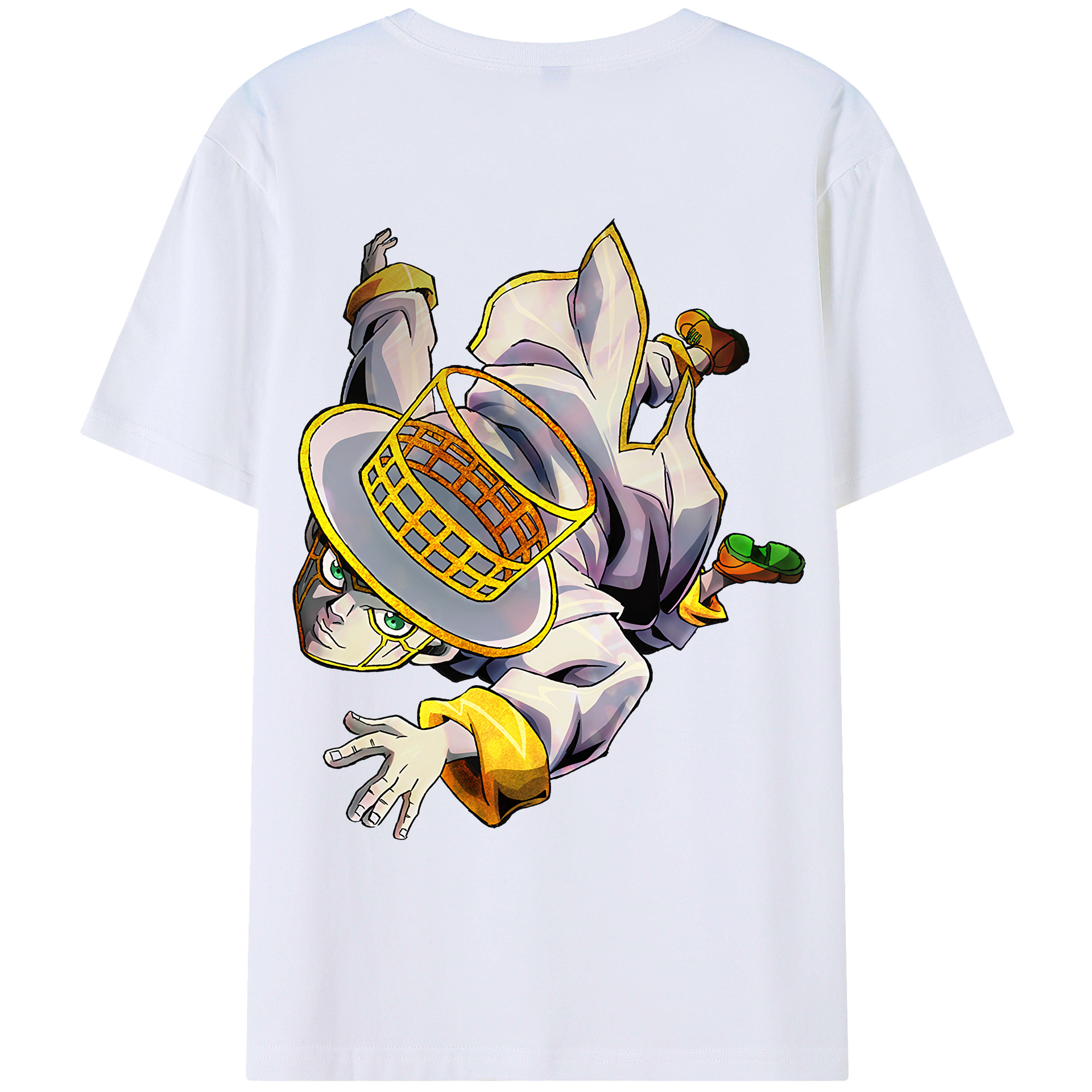 （画像用） ジョジョの奇妙な冒険 岸辺 露伴（きしべ ろはん） JoJo's Bizarre Adventure Rohan Kishibe レディース半袖Tシャツ(バックプリント)
