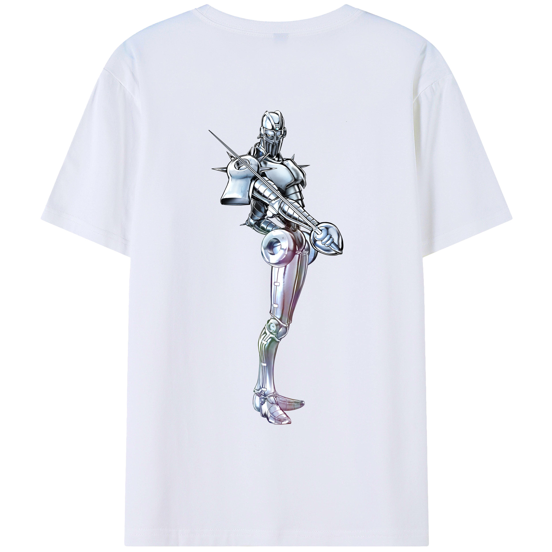 （画像用） ジョジョの奇妙な冒険 ジャン＝ピエール?ポルナレフ JoJo's Bizarre Adventure Jan Pierre Polnareff レディース半袖Tシャツ(バックプリント)