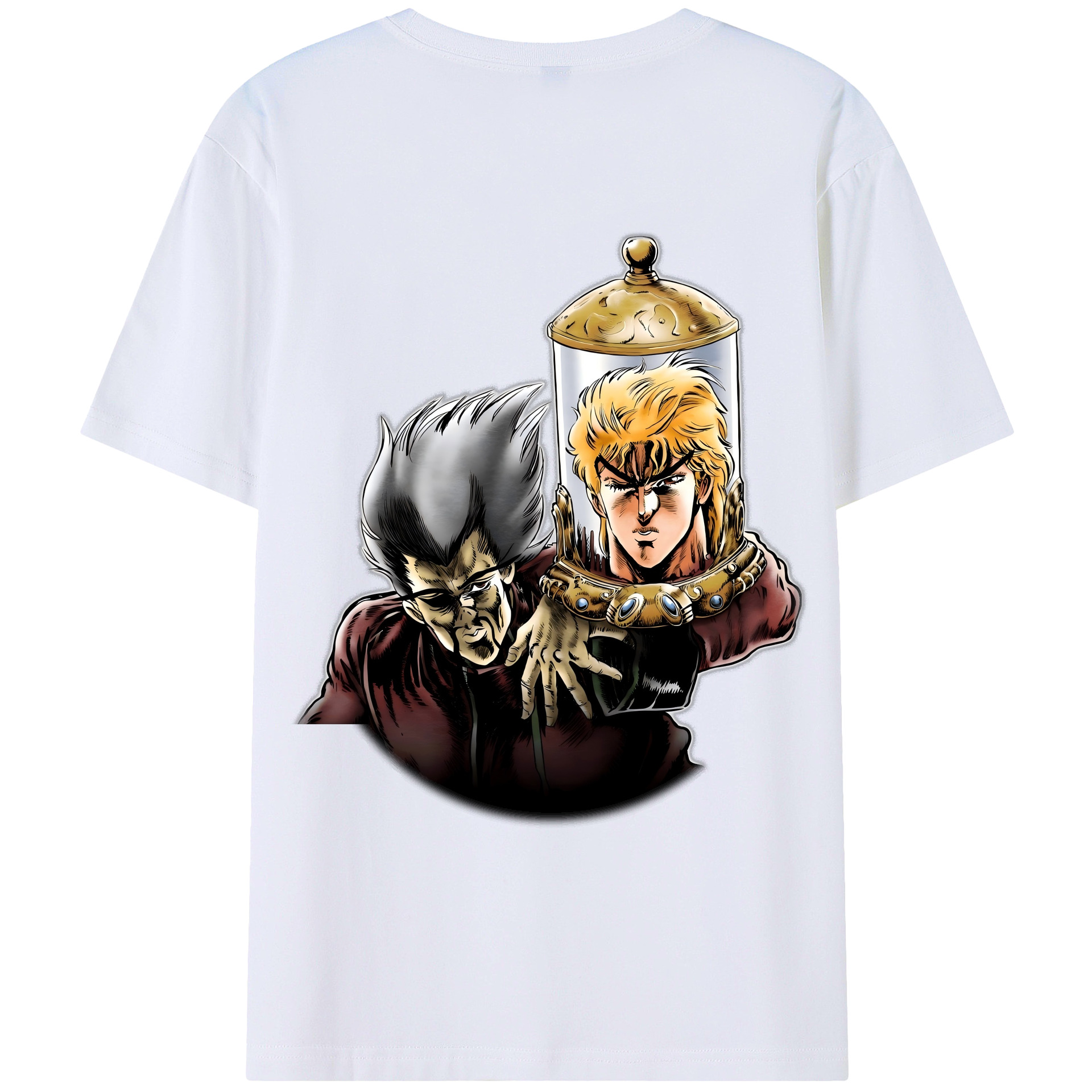 （画像用） ジョジョの奇妙な冒険 ディオ?ブランドー JoJo's Bizarre Adventure Dio Brando レディース半袖Tシャツ(バックプリント)