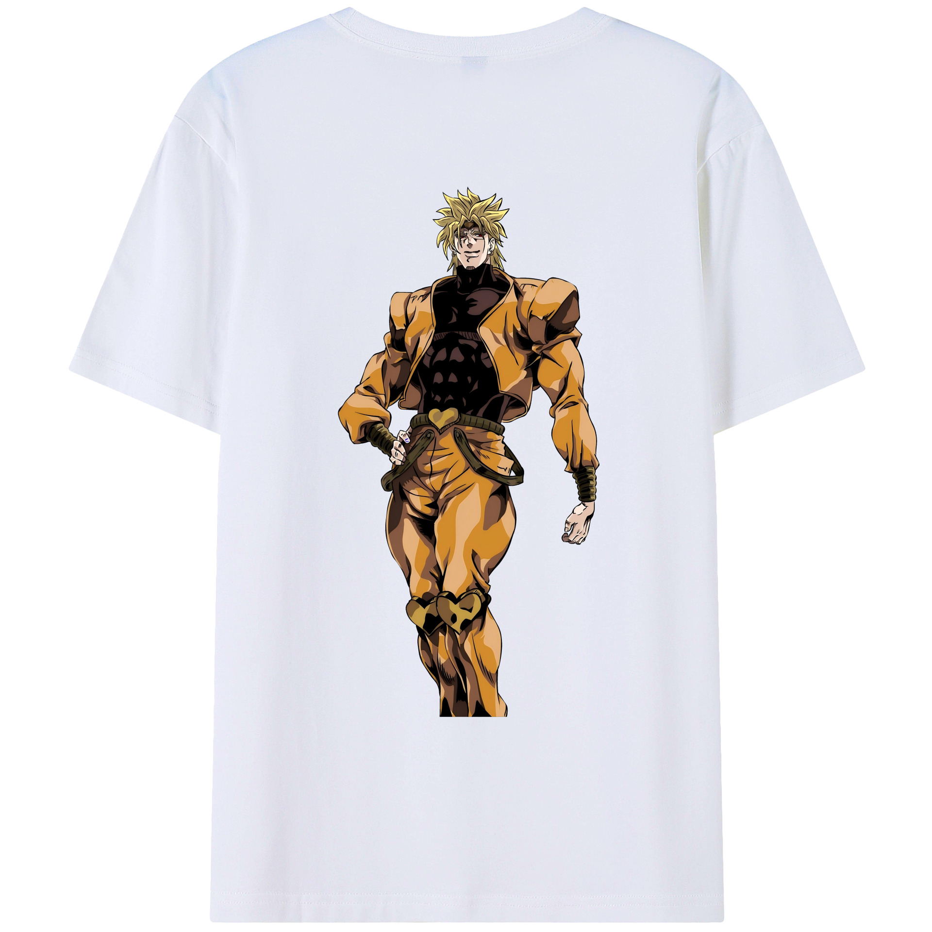 （画像用） ジョジョの奇妙な冒険 ディオ?ブランドー JoJo's Bizarre Adventure Dio Brando レディース半袖Tシャツ(バックプリント)