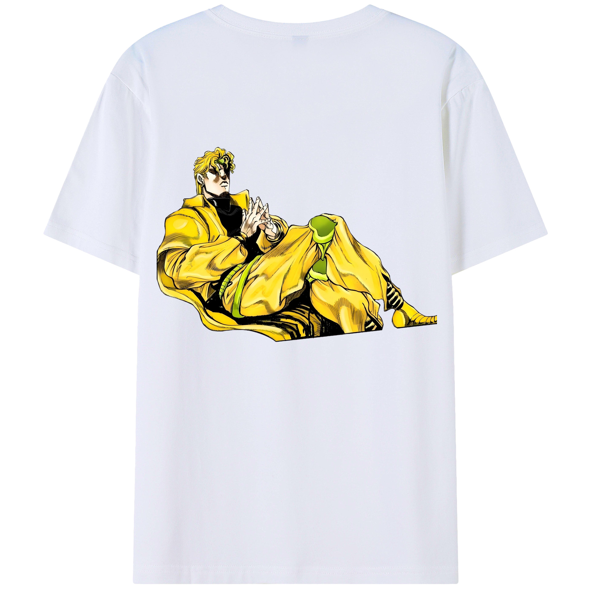 （画像用） ジョジョの奇妙な冒険 ディオ?ブランドー JoJo's Bizarre Adventure Dio Brando レディース半袖Tシャツ(バックプリント)
