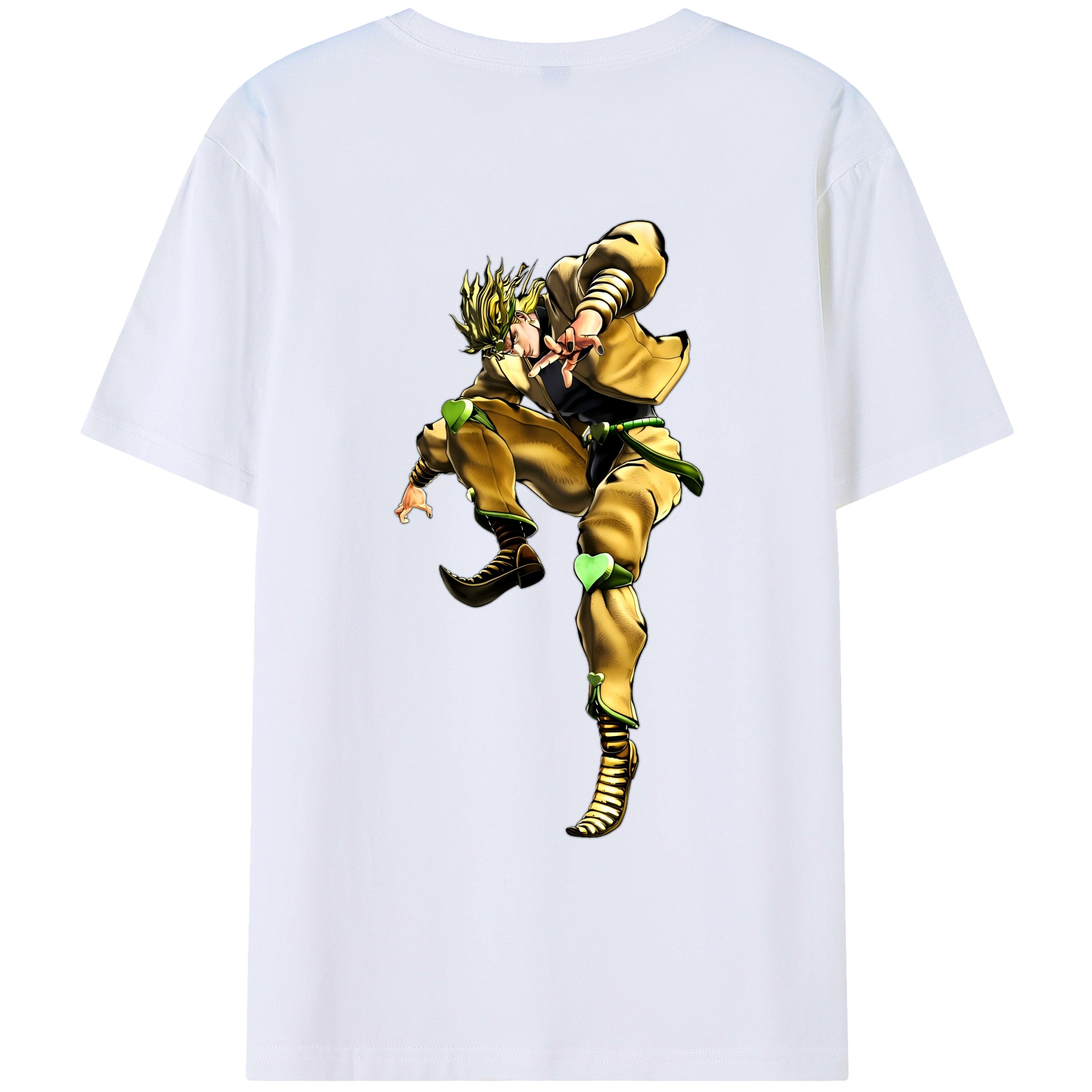 （画像用） ジョジョの奇妙な冒険 ディオ?ブランドー JoJo's Bizarre Adventure Dio Brando レディース半袖Tシャツ(バックプリント)