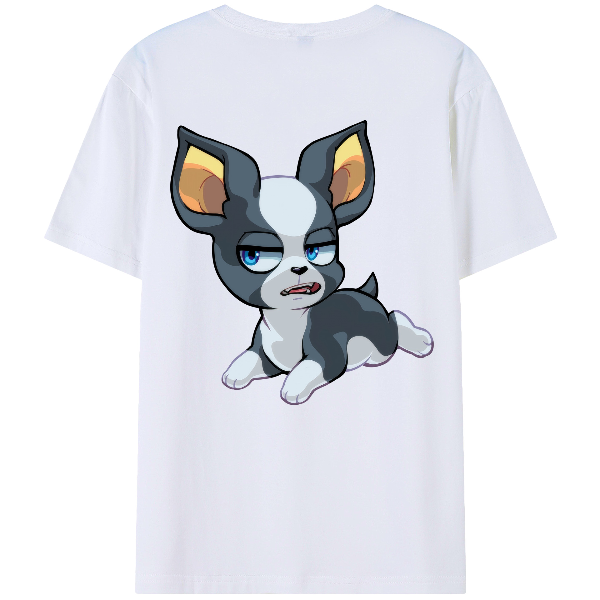 （画像用） ジョジョの奇妙な冒険 イギー JoJo's Bizarre Adventure Iggy レディース半袖Tシャツ(バックプリント)