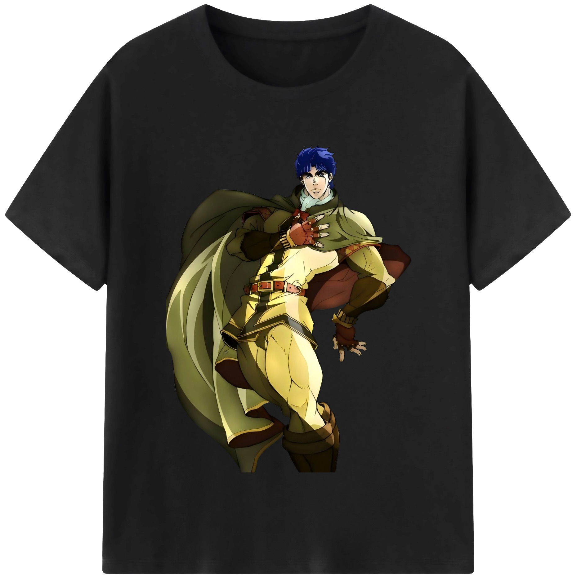 （画像用） ジョジョの奇妙な冒険 /ジョナサン?ジョースター JoJo's Bizarre Adventure Jonathan Joestar レディースカジュアルプリントTシャツ（綿100％）