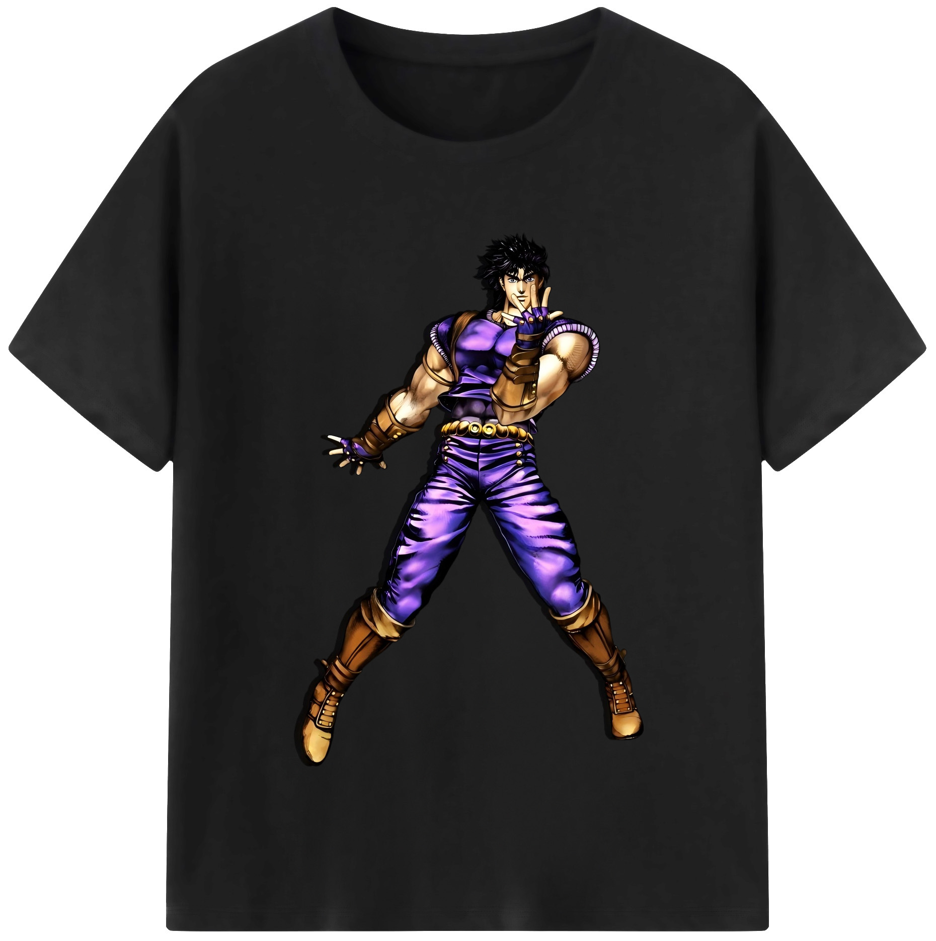 （画像用） ジョジョの奇妙な冒険 /ジョナサン?ジョースター JoJo's Bizarre Adventure Jonathan Joestar レディースカジュアルプリントTシャツ（綿100％）