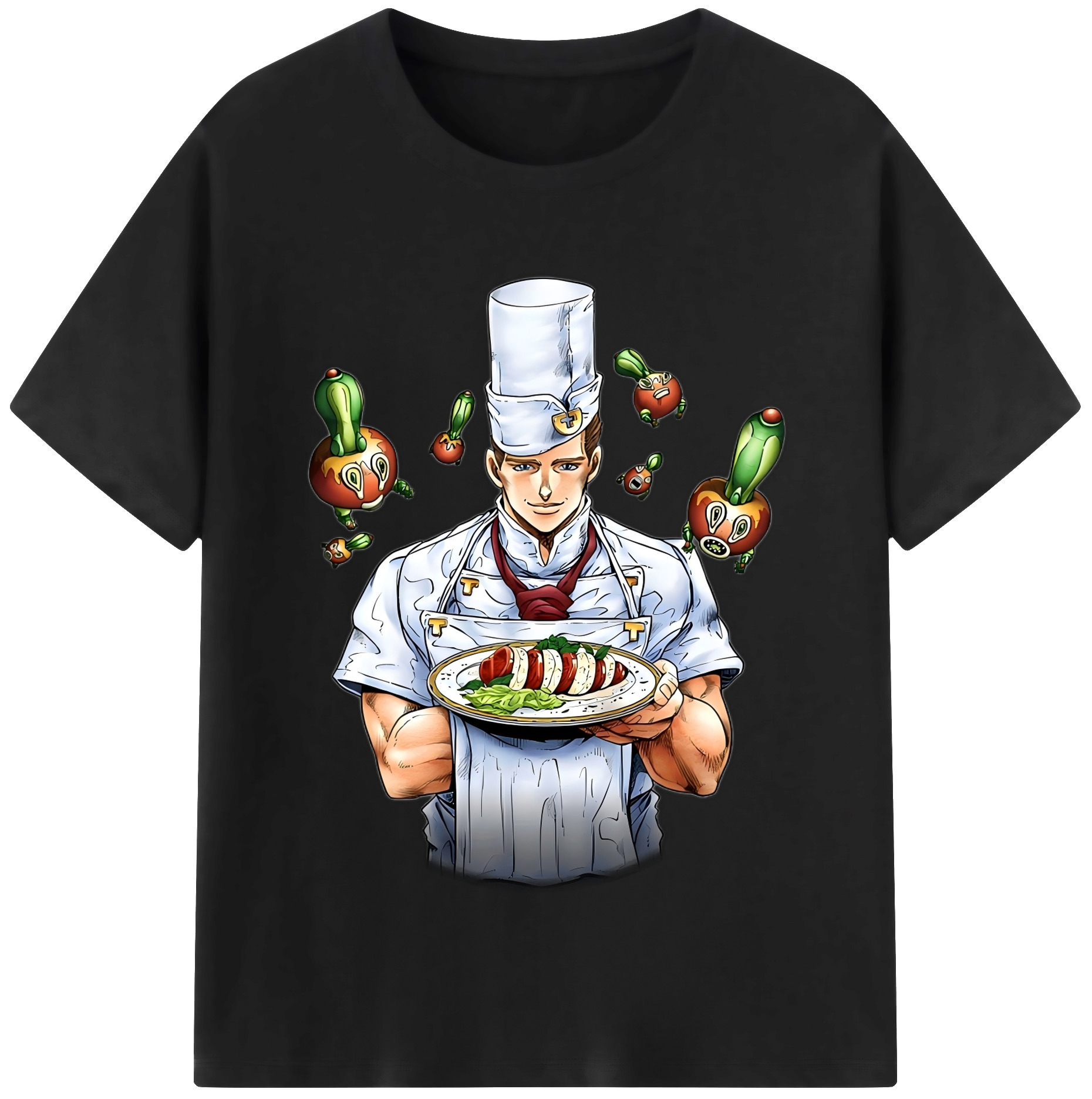（画像用） ジョジョの奇妙な冒険 Tonio Trussardi JoJo's Bizarre Adventure トニオ?トラッサルディ レディースカジュアルプリントTシャツ（綿100％）