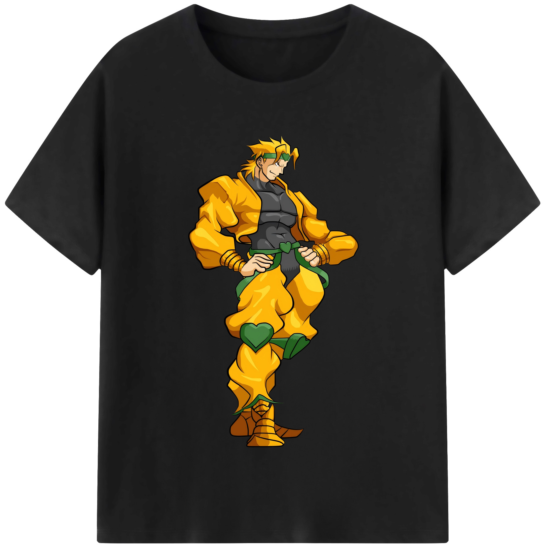 （画像用） ジョジョの奇妙な冒険 ディオ?ブランドー JoJo's Bizarre Adventure Dio Brando レディースカジュアルプリントTシャツ（綿100％）