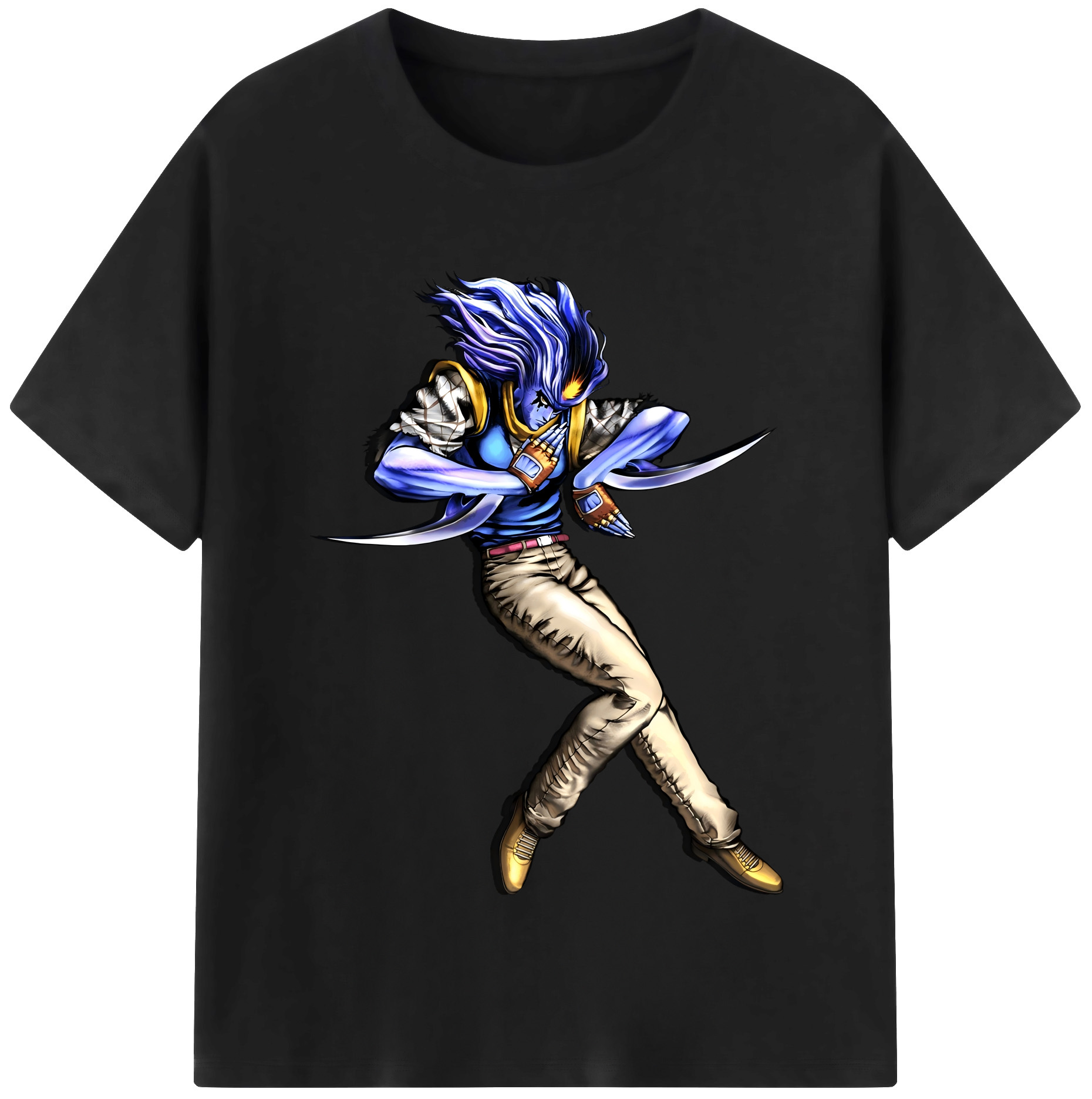 （画像用） ジョジョの奇妙な冒険 JoJo's Bizarre Adventure レディースカジュアルプリントTシャツ（綿100％）