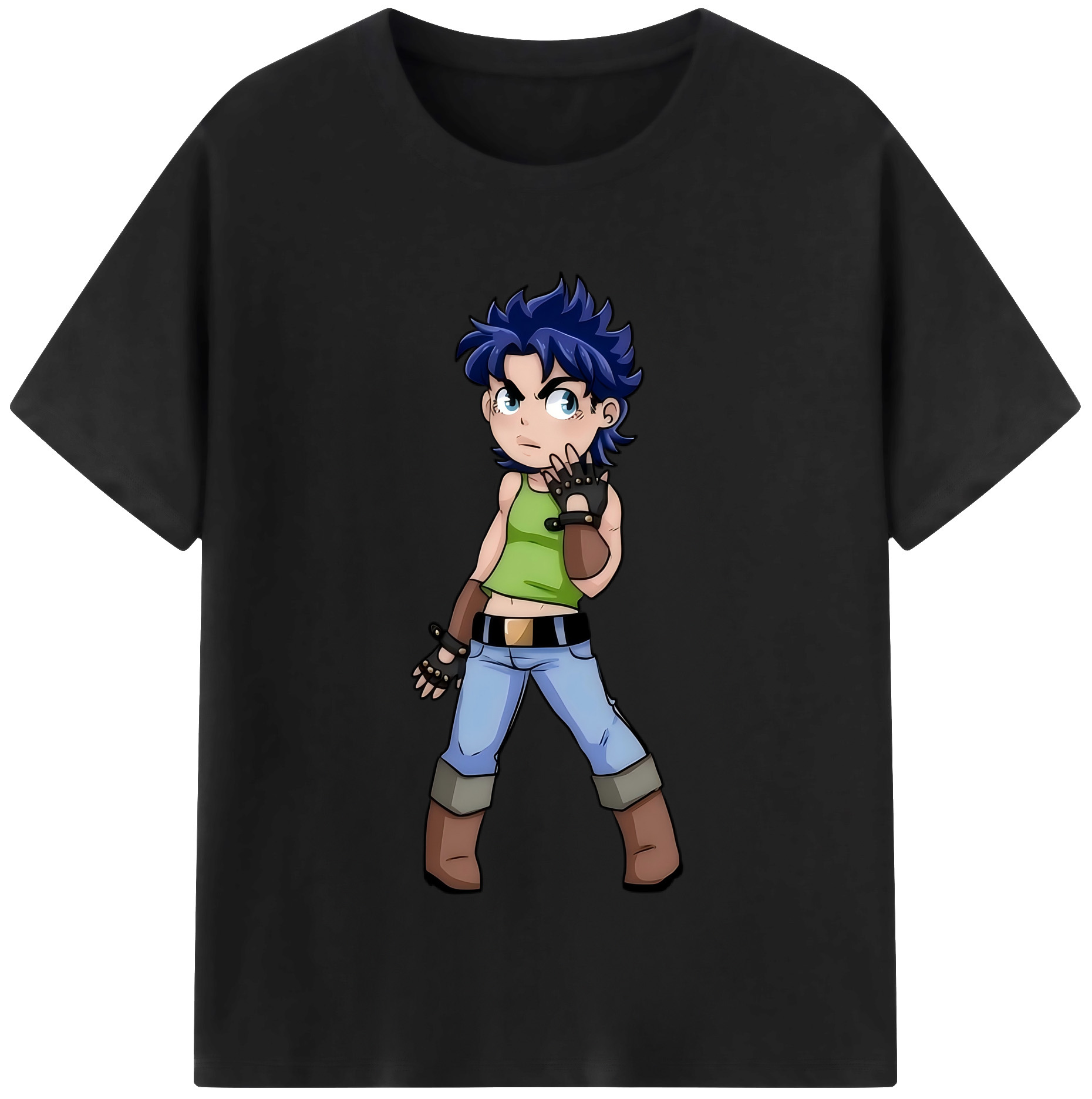 （画像用） ジョジョの奇妙な冒険 広瀨康一 JoJo's Bizarre Adventure Hirose Koichi レディースカジュアルプリントTシャツ（綿100％）