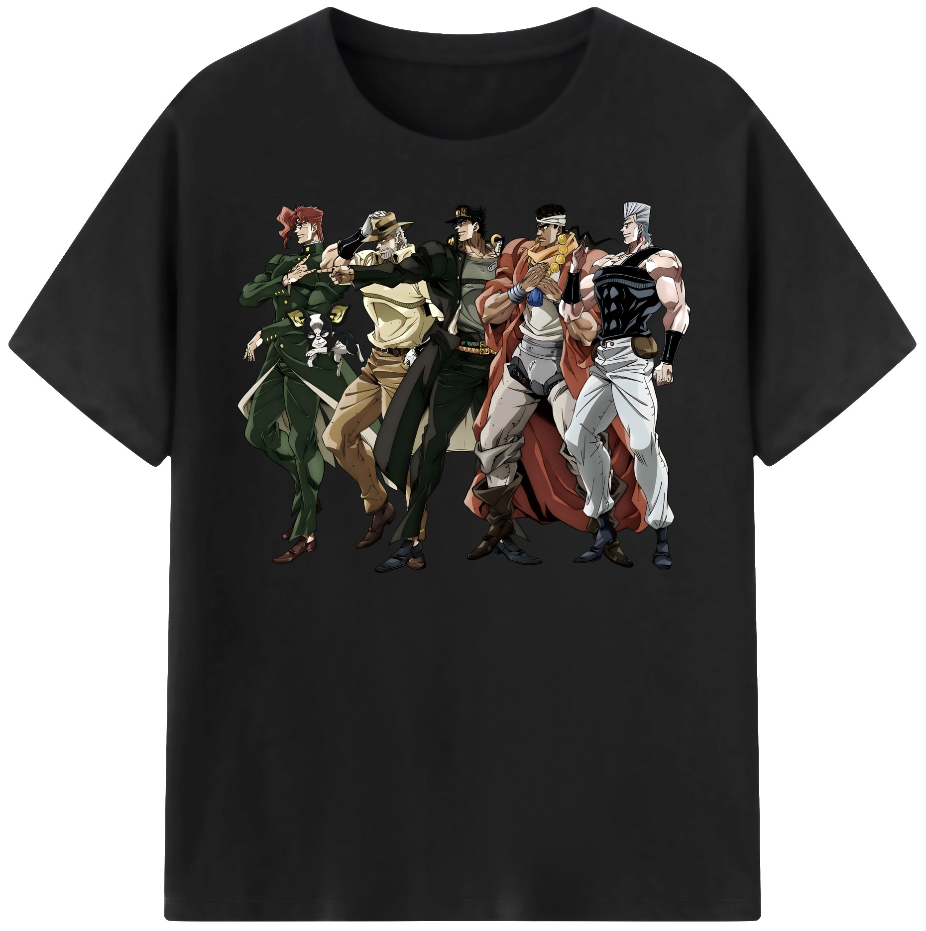 （画像用） ジョジョの奇妙な冒険 JoJo's Bizarre Adventure レディースカジュアルプリントTシャツ（綿100％）