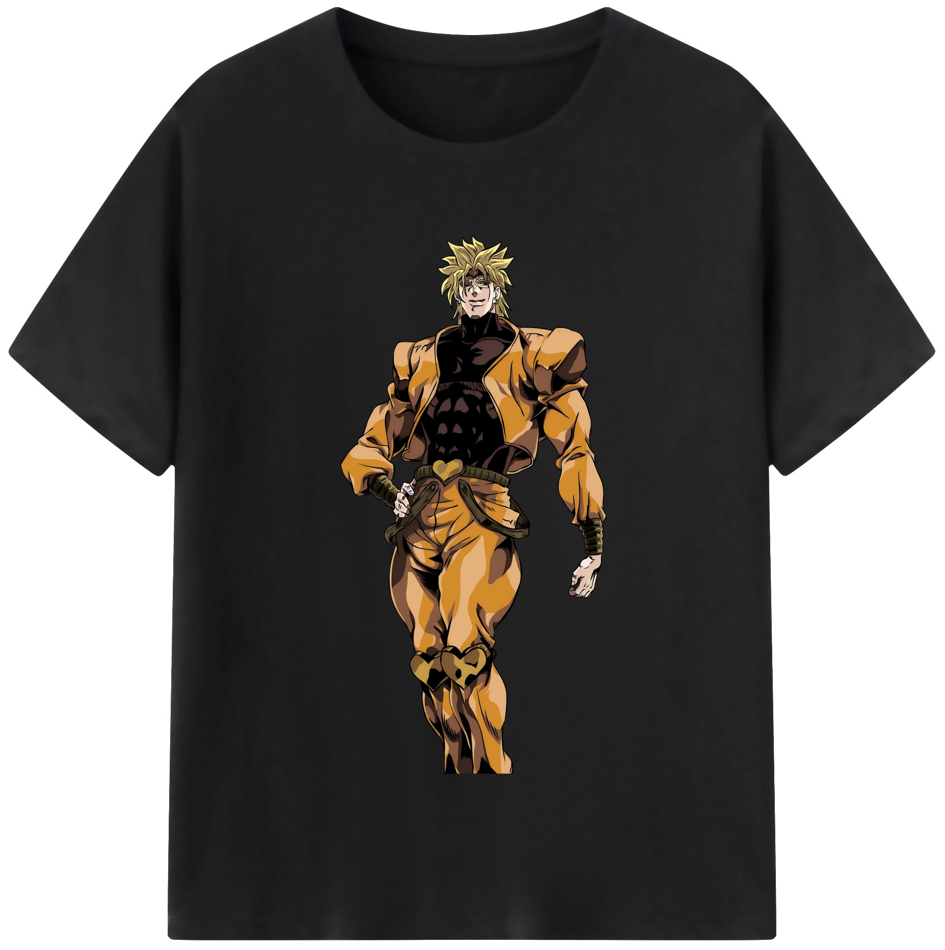 （画像用） ジョジョの奇妙な冒険 ディオ?ブランドー JoJo's Bizarre Adventure Dio Brando レディースカジュアルプリントTシャツ（綿100％）