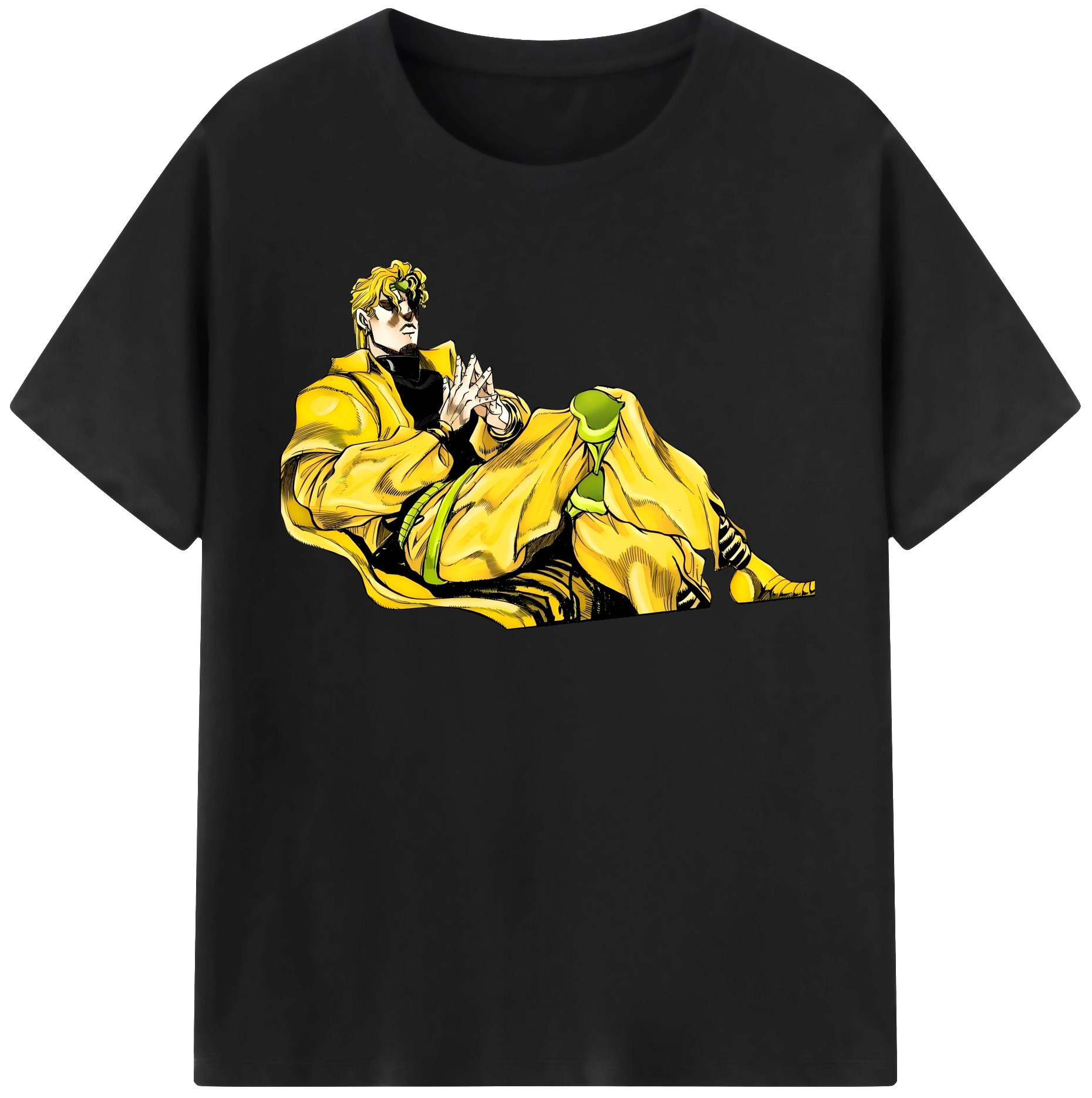 （画像用） ジョジョの奇妙な冒険 ディオ?ブランドー JoJo's Bizarre Adventure Dio Brando レディースカジュアルプリントTシャツ（綿100％）