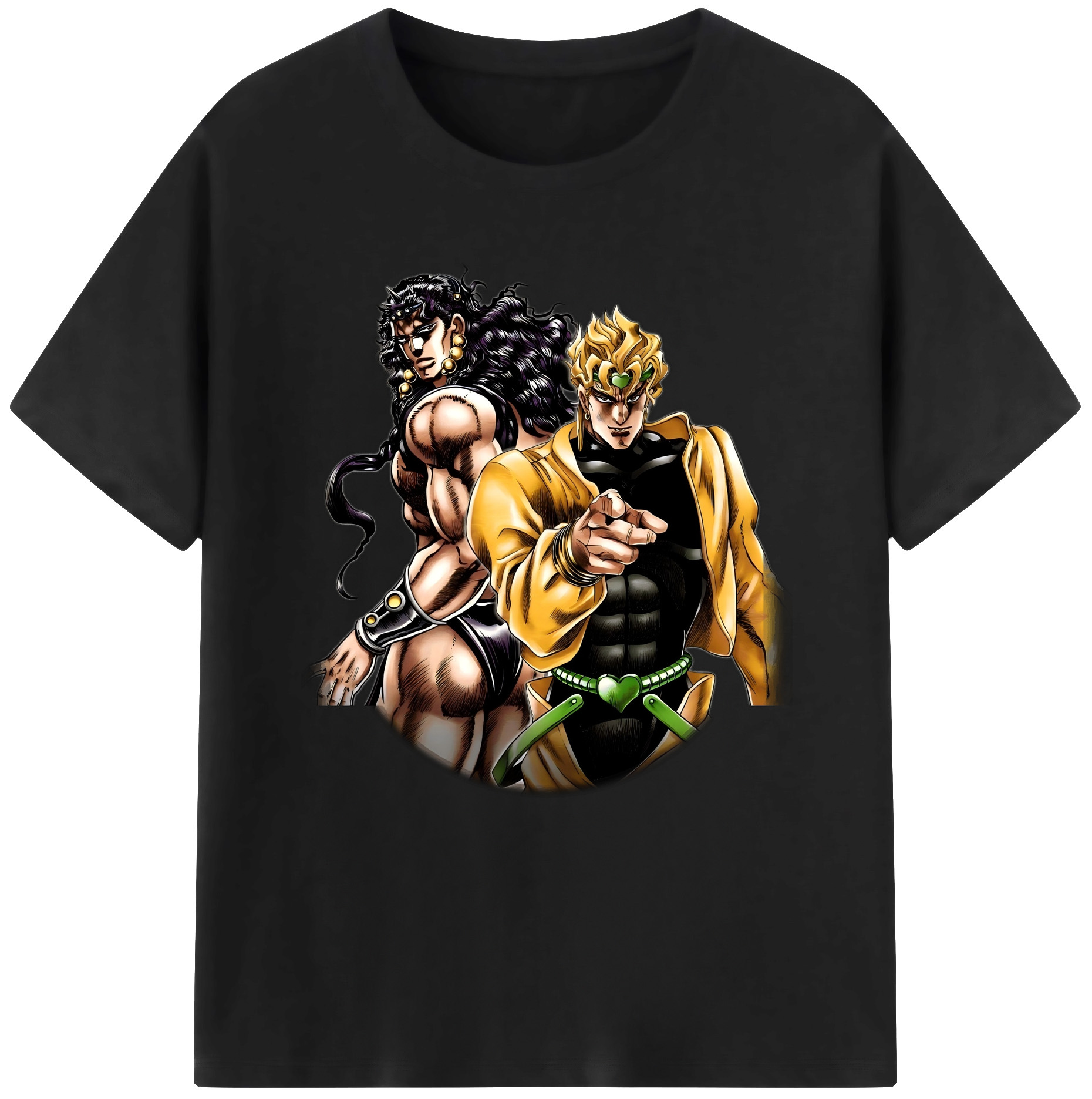 （画像用） ジョジョの奇妙な冒険 ディオ?ブランドー JoJo's Bizarre Adventure Dio Brando レディースカジュアルプリントTシャツ（綿100％）