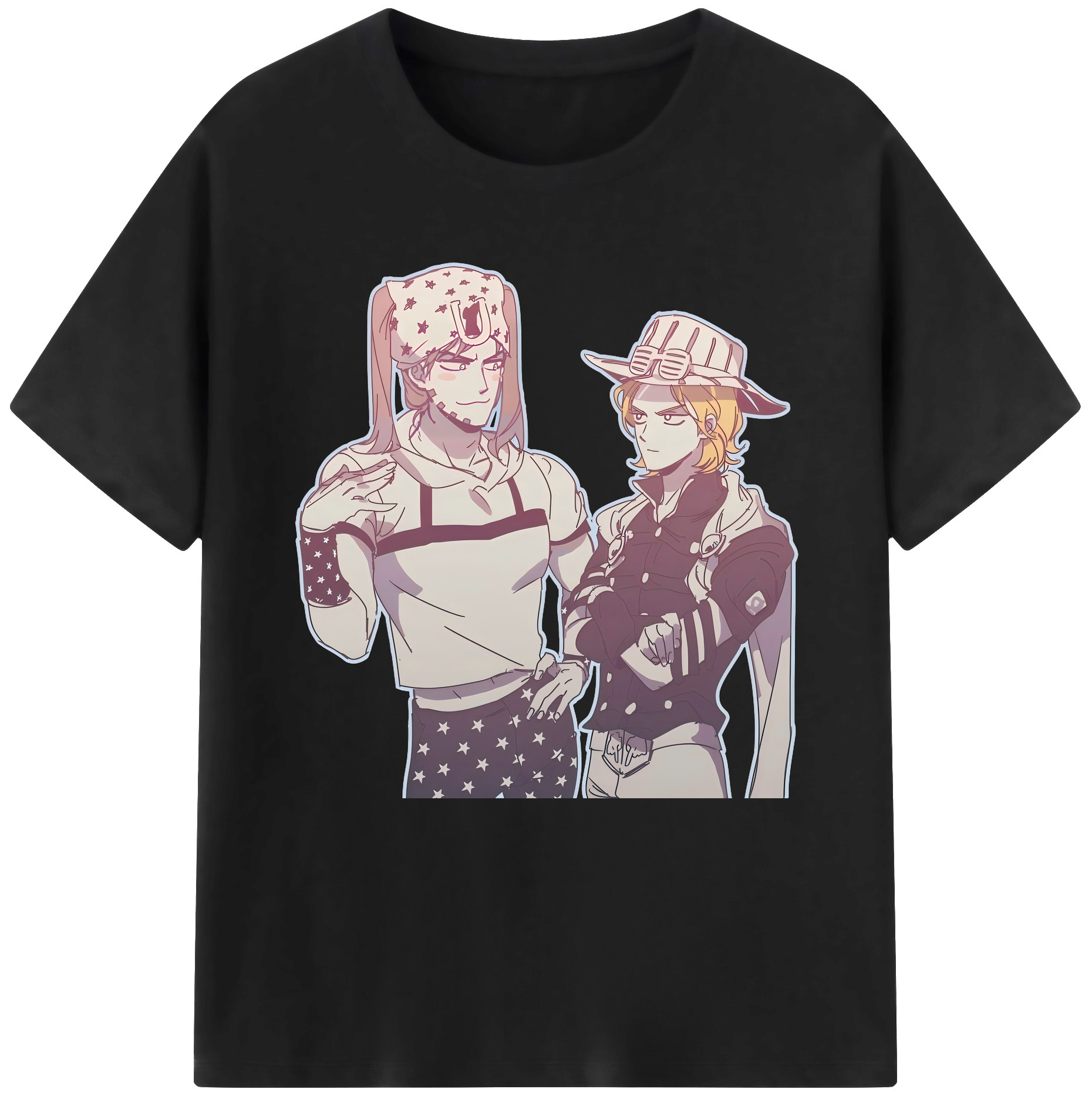 （画像用） ジョジョの奇妙な冒険 JoJo's Bizarre Adventure レディースカジュアルプリントTシャツ（綿100％）