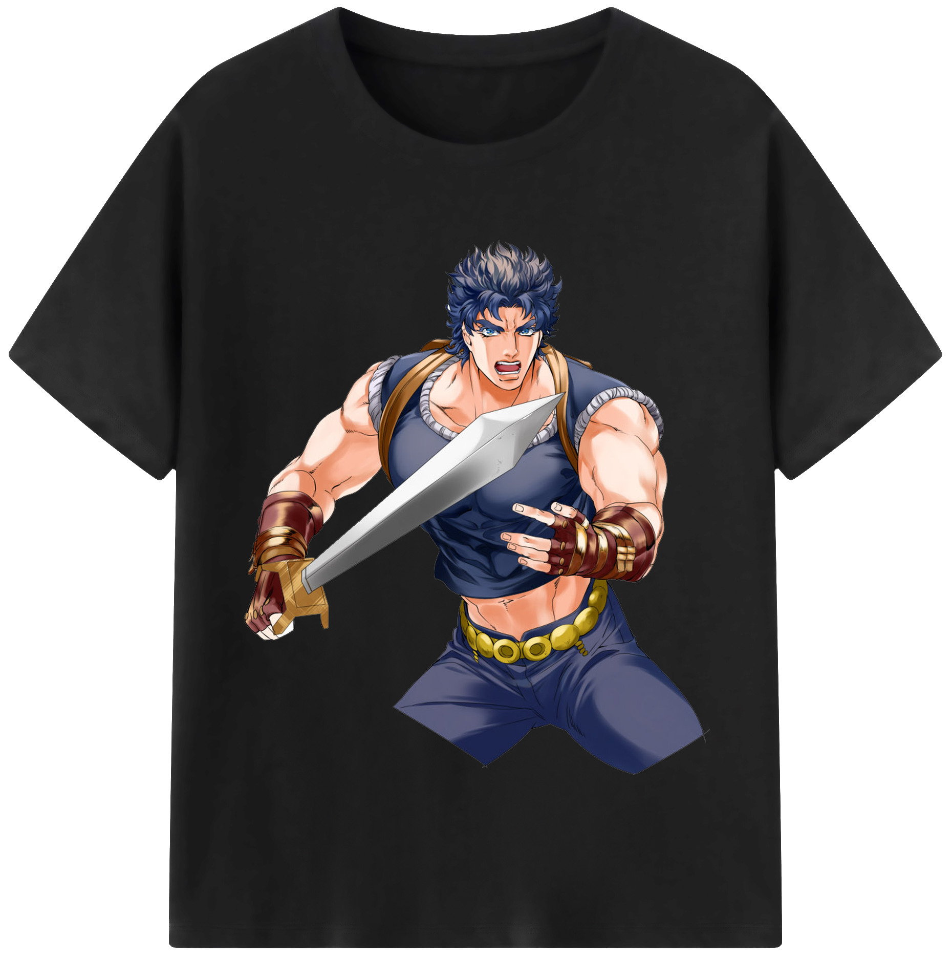 （画像用） ジョジョの奇妙な冒険 /ジョナサン?ジョースター JoJo's Bizarre Adventure Jonathan Joestar レディースカジュアルプリントTシャツ（綿100％）