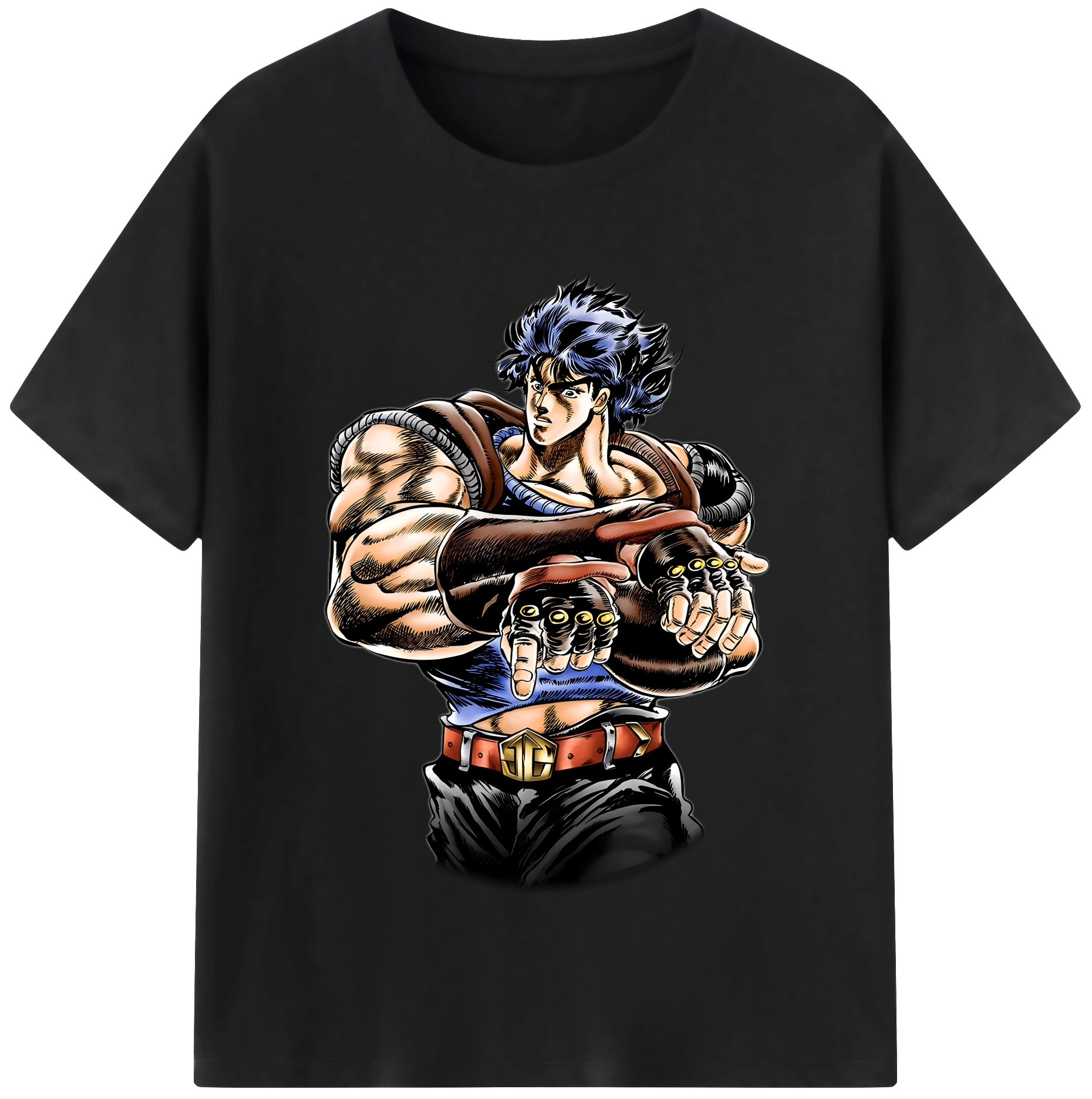 （画像用） ジョジョの奇妙な冒険 /ジョナサン?ジョースター JoJo's Bizarre Adventure Jonathan Joestar レディースカジュアルプリントTシャツ（綿100％）