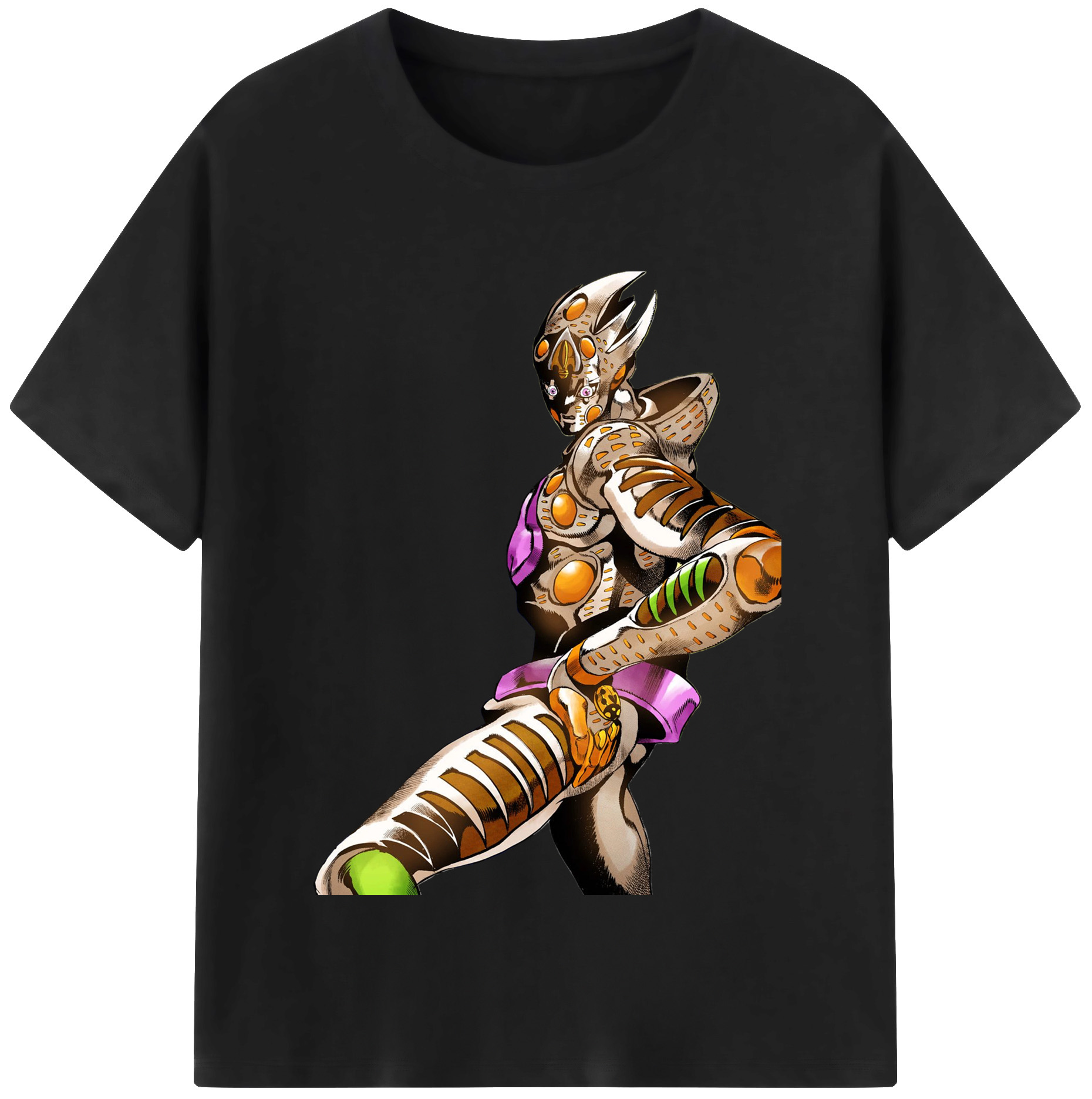 （画像用） ジョジョの奇妙な冒険 ジョルノ?ジョバァーナ JoJo's Bizarre Adventure Giorno Giovanna レディースカジュアルプリントTシャツ（綿100％）