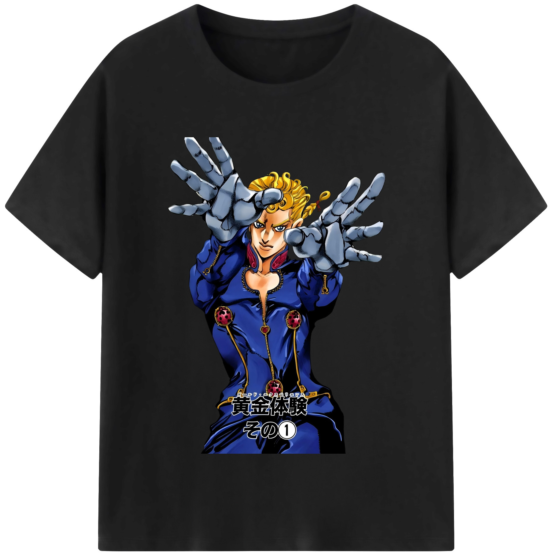 （画像用） ジョジョの奇妙な冒険 ジョルノ?ジョバァーナ JoJo's Bizarre Adventure Giorno Giovanna レディースカジュアルプリントTシャツ（綿100％）