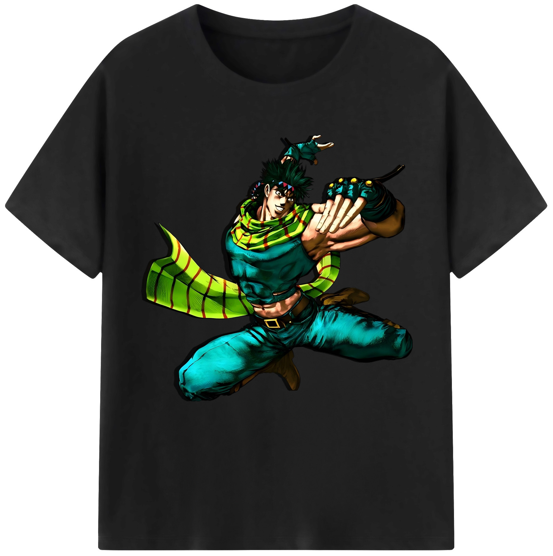 （画像用） ジョジョの奇妙な冒険 ジョセフ?ジョースター JoJo's Bizarre Adventure Joseph Joestar レディースカジュアルプリントTシャツ（綿100％）