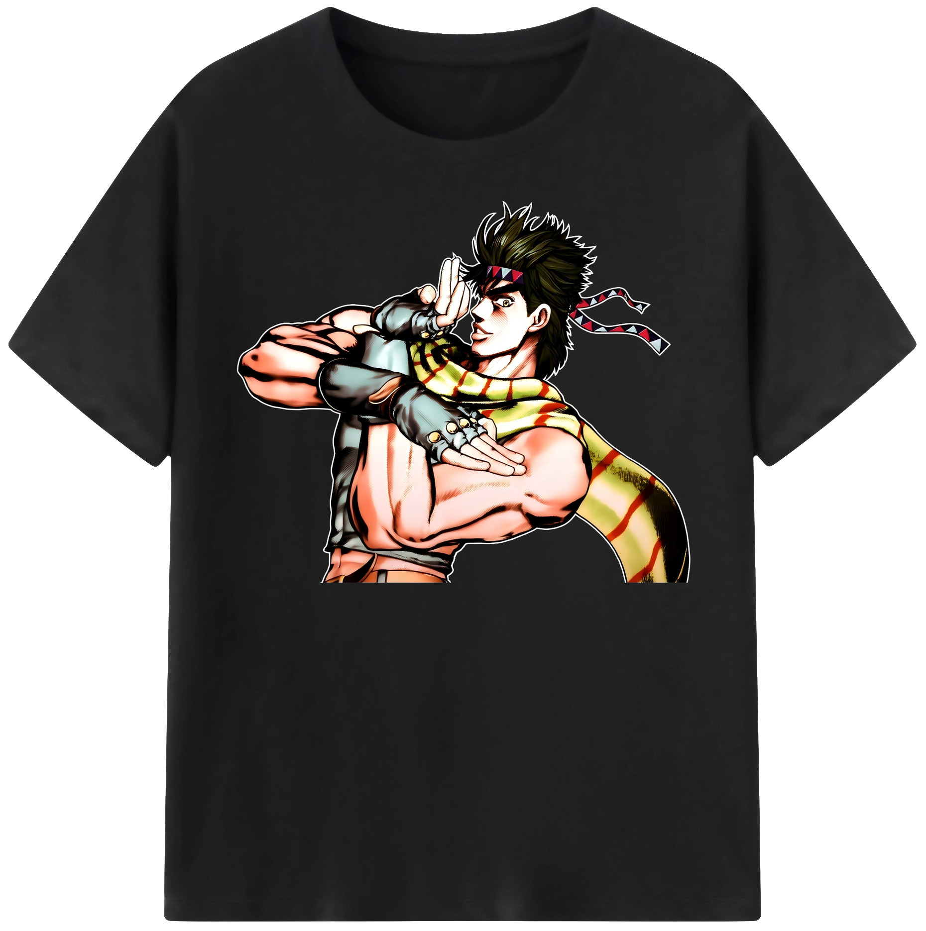 （画像用） ジョジョの奇妙な冒険 ジョセフ?ジョースター JoJo's Bizarre Adventure Joseph Joestar レディースカジュアルプリントTシャツ（綿100％）