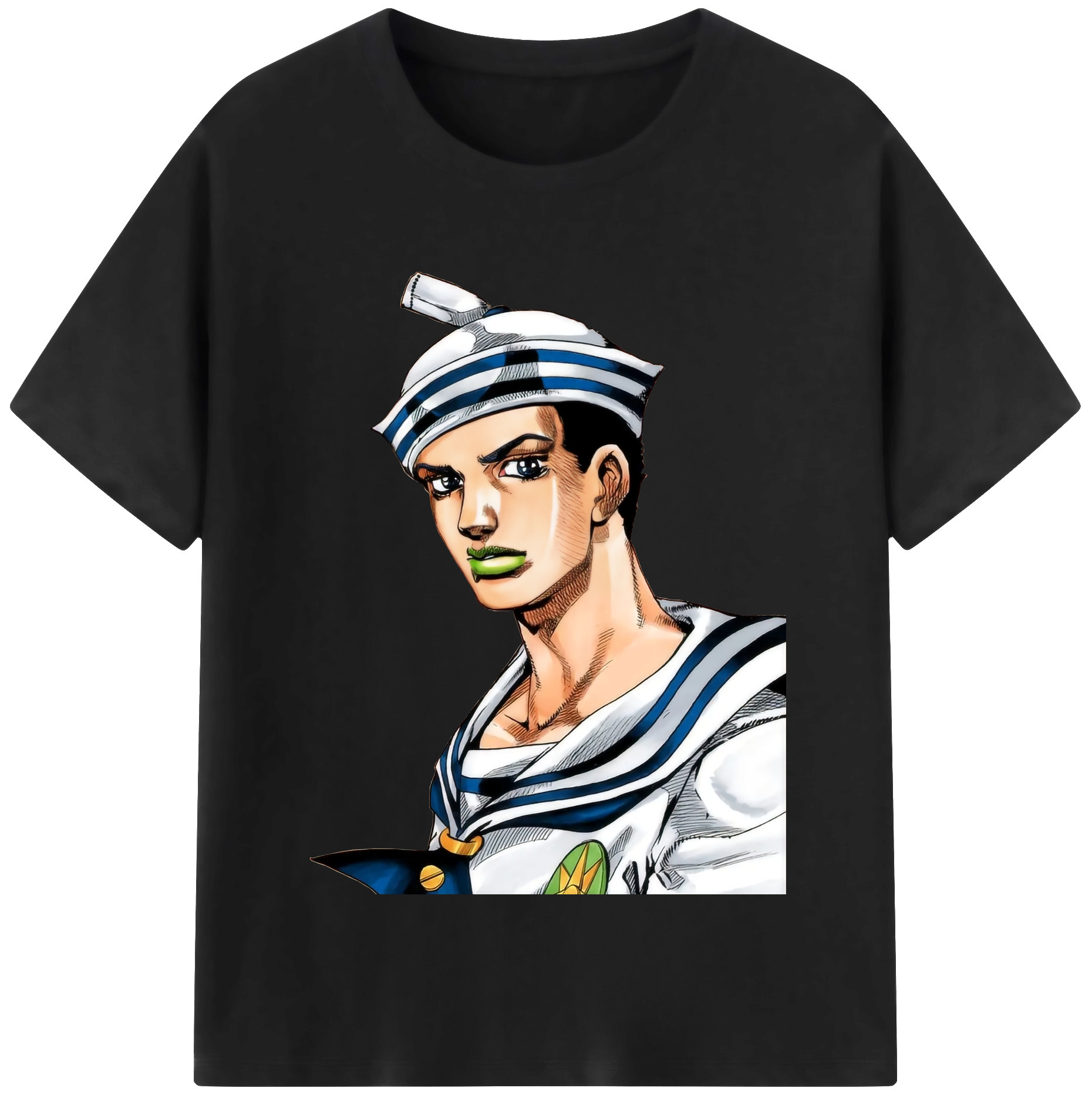 （画像用） ジョジョの奇妙な冒険 東方定助 JoJo's Bizarre Adventure Higashikata Josuke レディースカジュアルプリントTシャツ（綿100％）