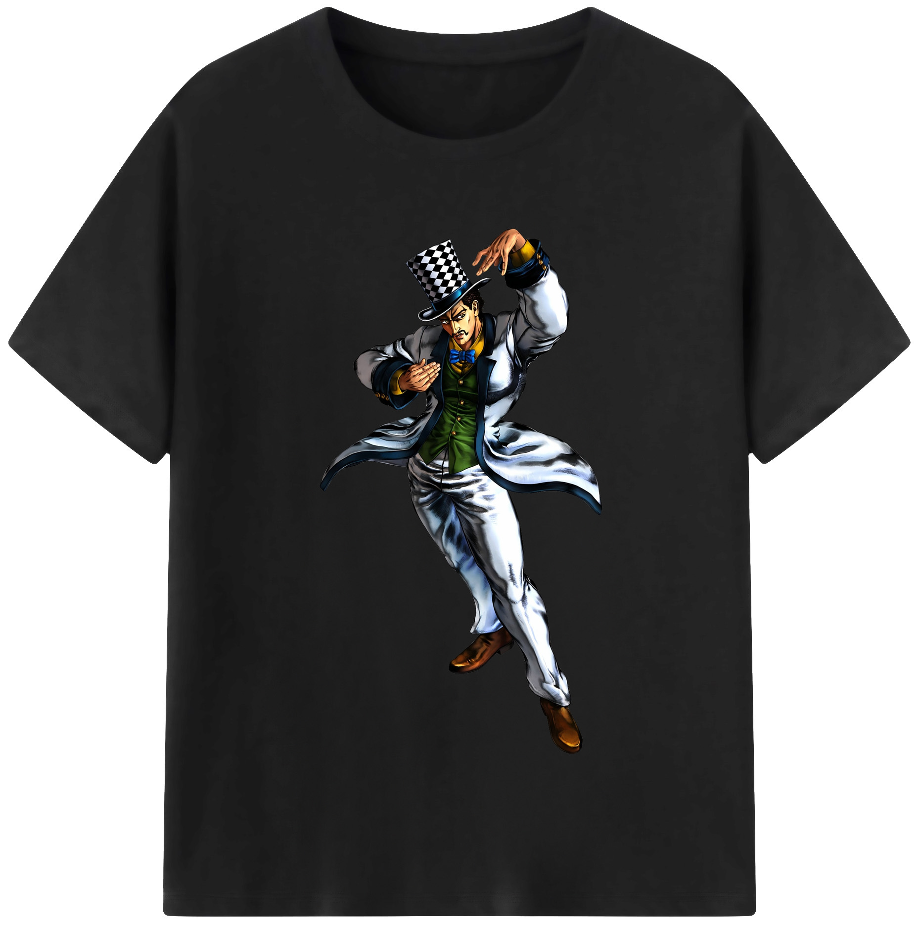 （画像用） ジョジョの奇妙な冒険 ウィル?アントニオ?ツェペリ JoJo's Bizarre Adventure Will Anthonio Zeppeli レディースカジュアルプリントTシャツ（綿100％）