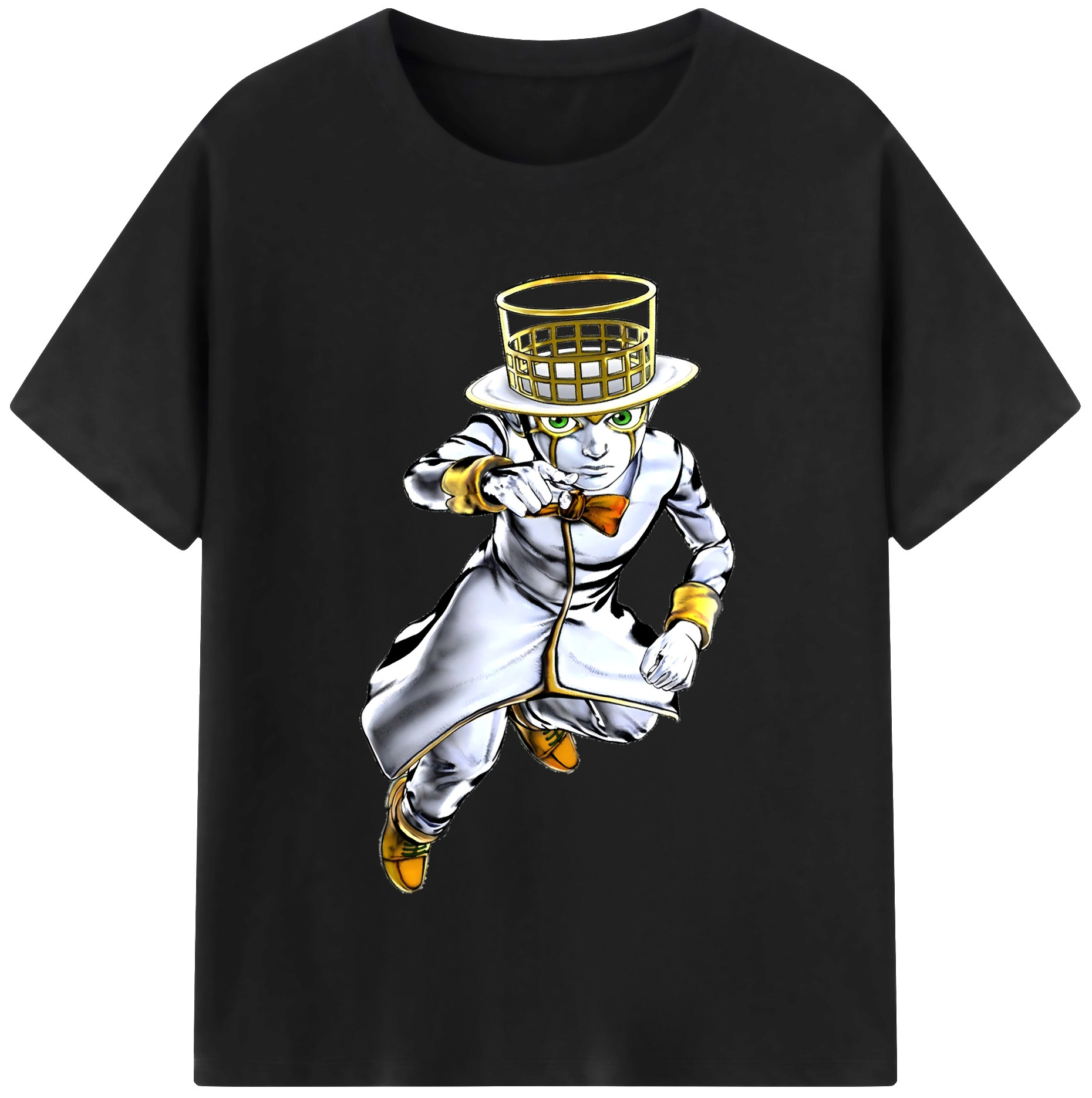 （画像用） ジョジョの奇妙な冒険 岸辺 露伴（きしべ ろはん） JoJo's Bizarre Adventure Rohan Kishibe レディースカジュアルプリントTシャツ（綿100％）