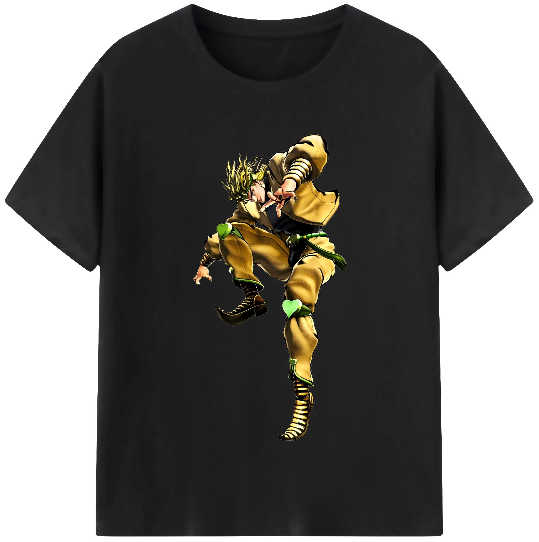 （画像用） ジョジョの奇妙な冒険 ディオ?ブランドー JoJo's Bizarre Adventure Dio Brando レディースカジュアルプリントTシャツ（綿100％）
